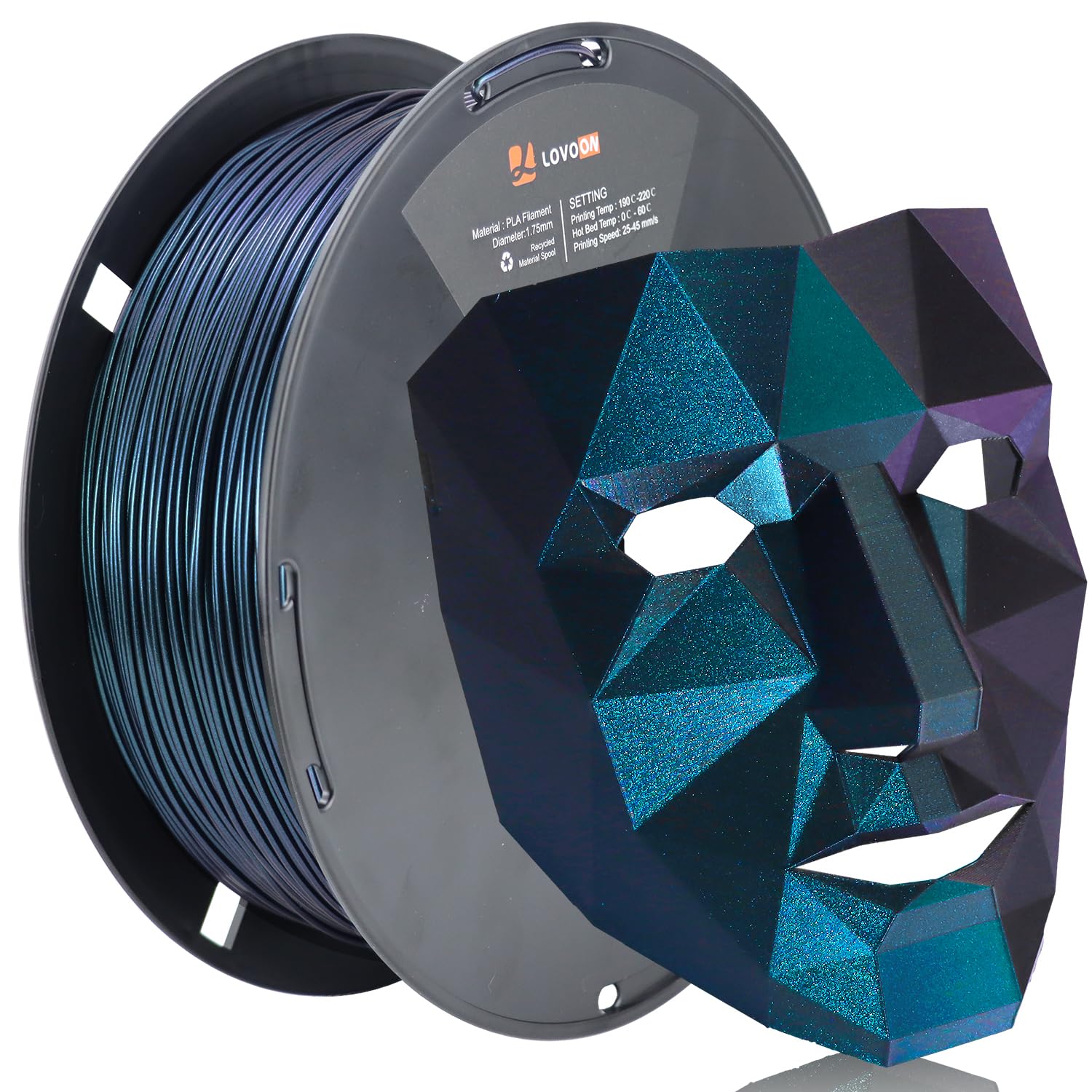Lovoon 3D Pla Filament 1.75Mm Sparkle Glitter, Burnt Titanium 3D Printer Filament, Sparkle In Sunlight Filament, Subtle Glitter
