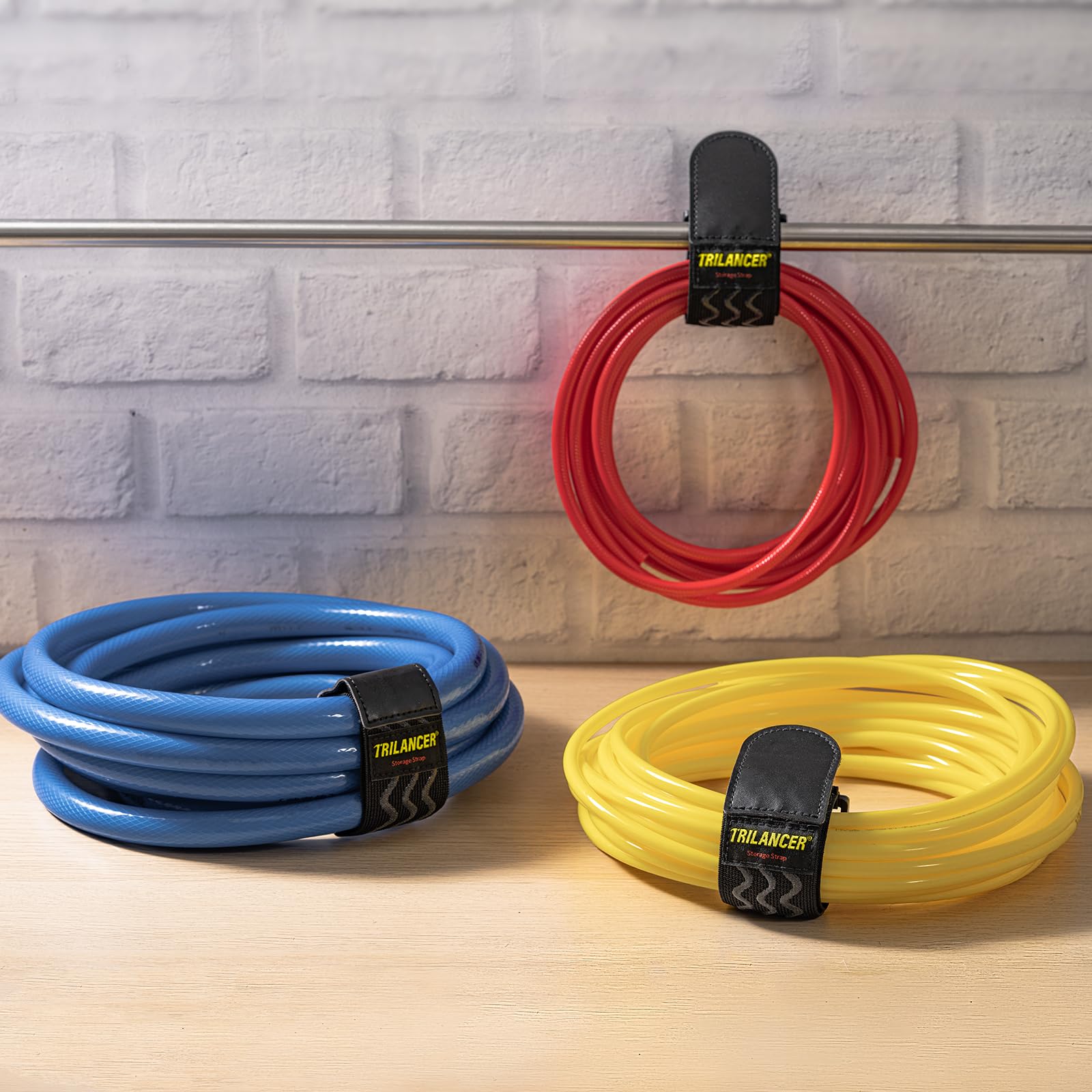 Trilancer Elastic Cinch Straps With Anti Slip Strips, 12 X 2(8 Pack) Heavy Duty Multipurpose Hook And Loop Straps For Extension