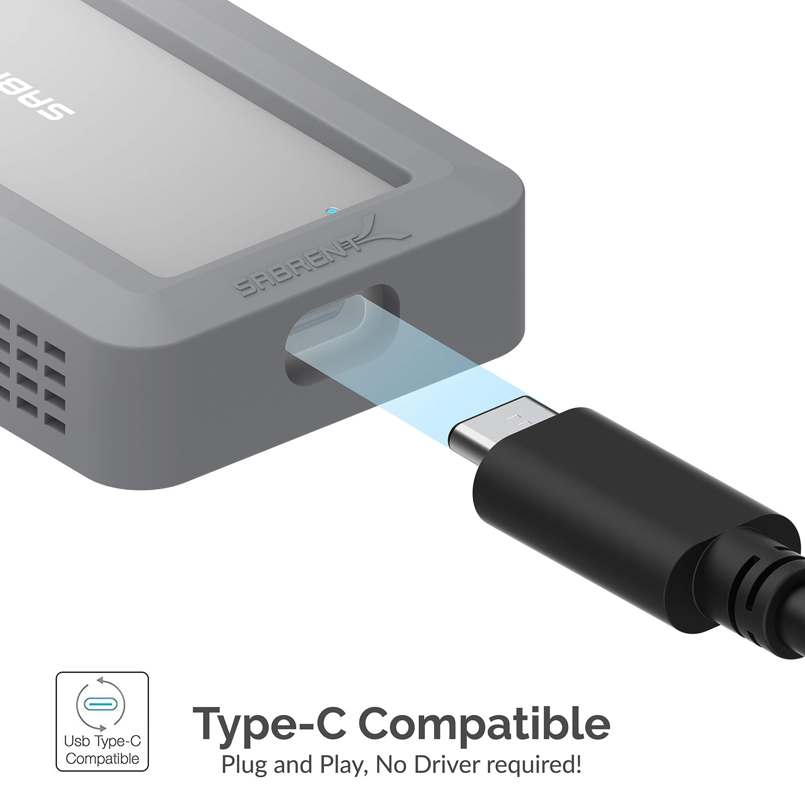 Sabrent Usb 3.2 Rugged Waterproof Enclosure [Ip67] For M.2 Nvme Ssds (Ec Wpne)