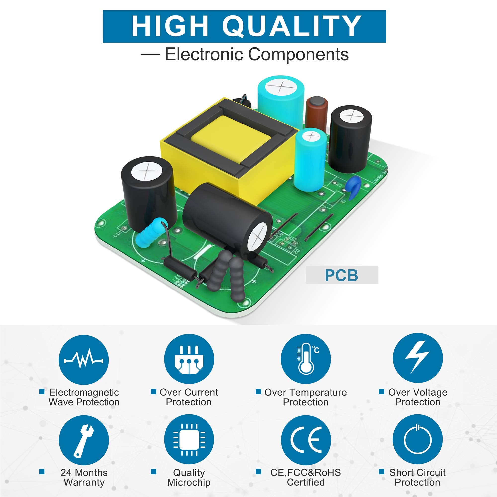 Pwron 6.6 Ft Long 12V Ac Adapter For Sony Tmr Rf985R Mdr Rf985R Tmrrf985R Mdrrf985R Wireless Headphone Rf Stereo Transmitter Power Supply Cord