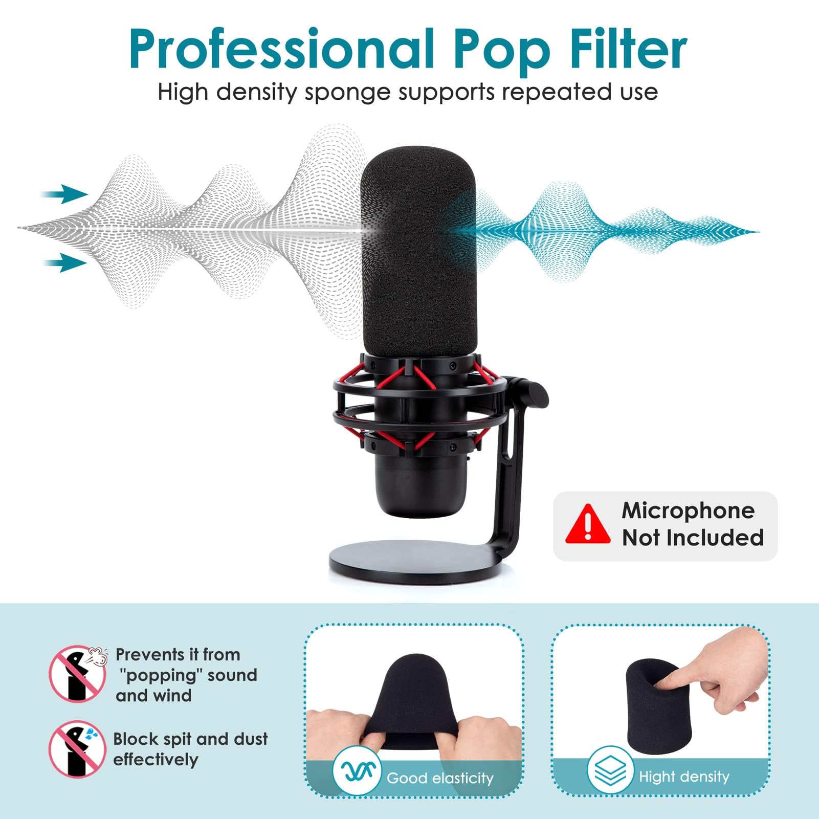 Boom Arm For Hyperx Procast Microphone - Professional Adjustable Scissor Mic Arm Stand Compatible With Hyperx Procast Microphone