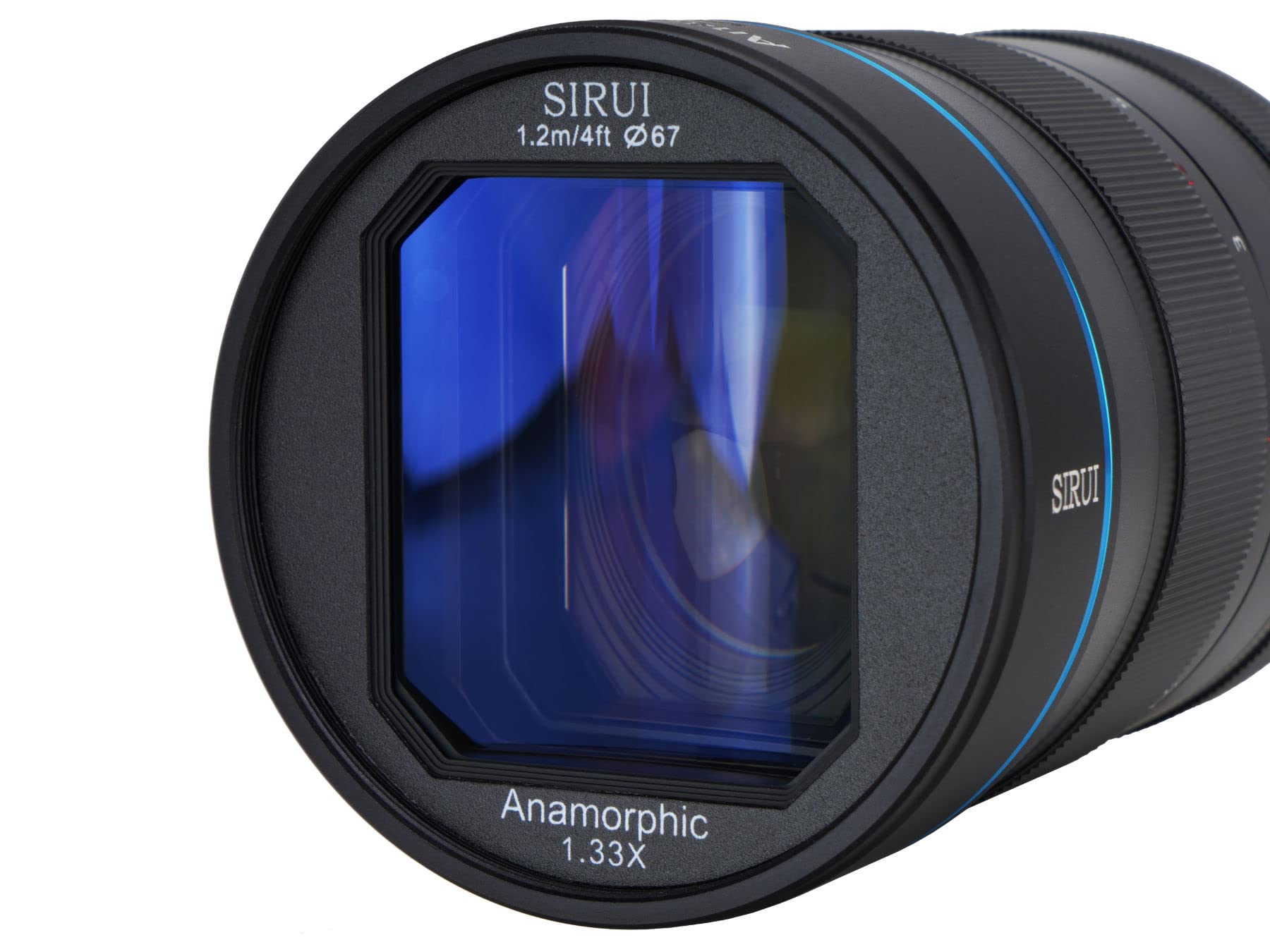 Sirui 75Mm F1.8 1.33X Aps C Anamorphic Lens For X Mount, Blue Flare
