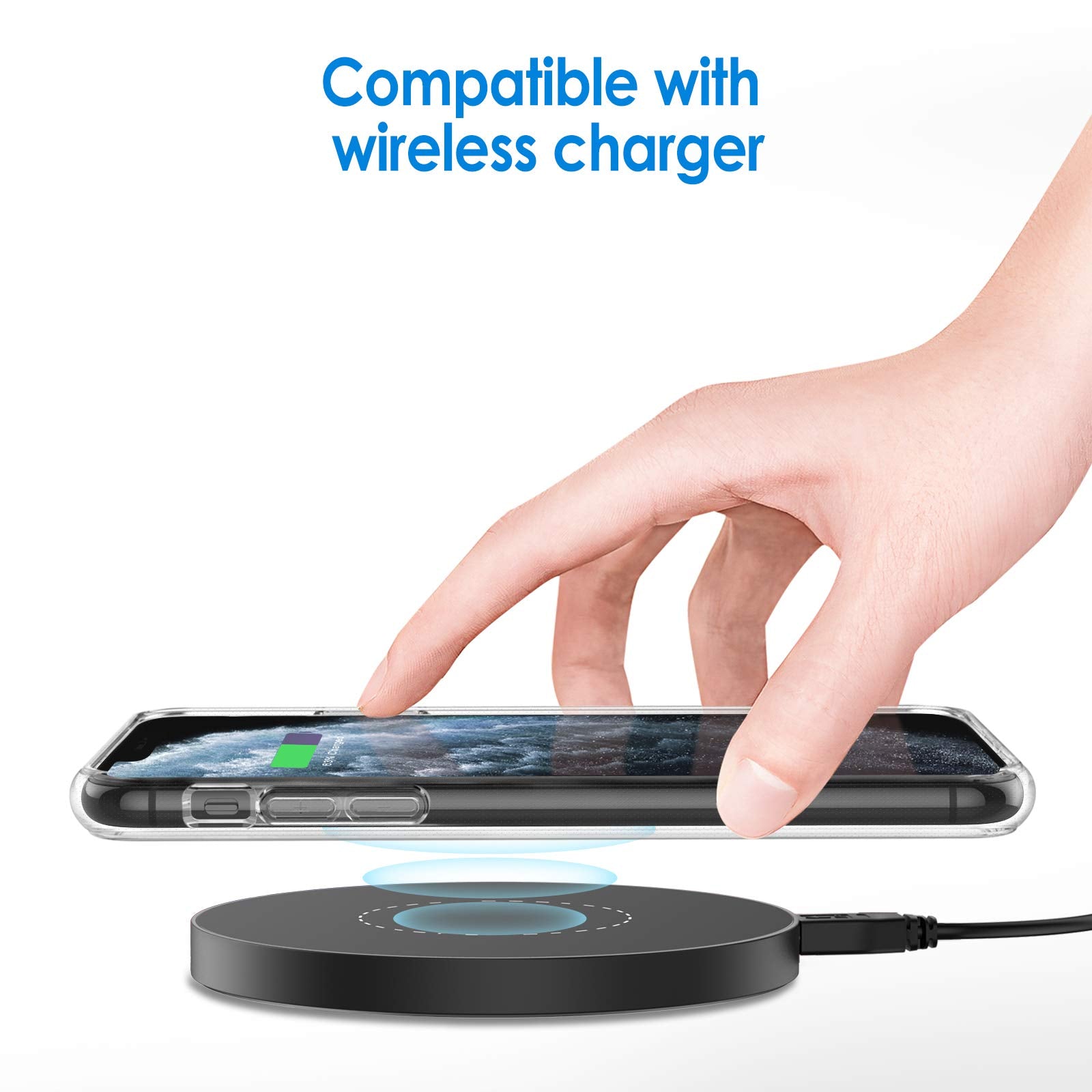 Jetech Case For Iphone 11 Pro Max 65 Inch, Non Yellowing Shockproof Phone Bumper Cover, Anti Scratch Clear Back (Clear)