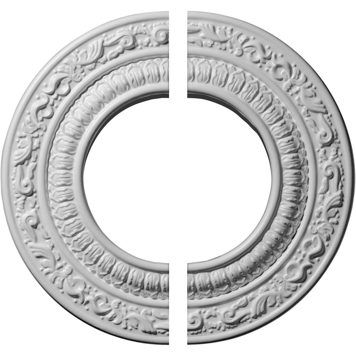 Ekena Millwork Cm08Ad2 Andrea Ceiling Medallion, 8 1/8''Od X 4 1/8''Id X 1/2''P, Factory Primed