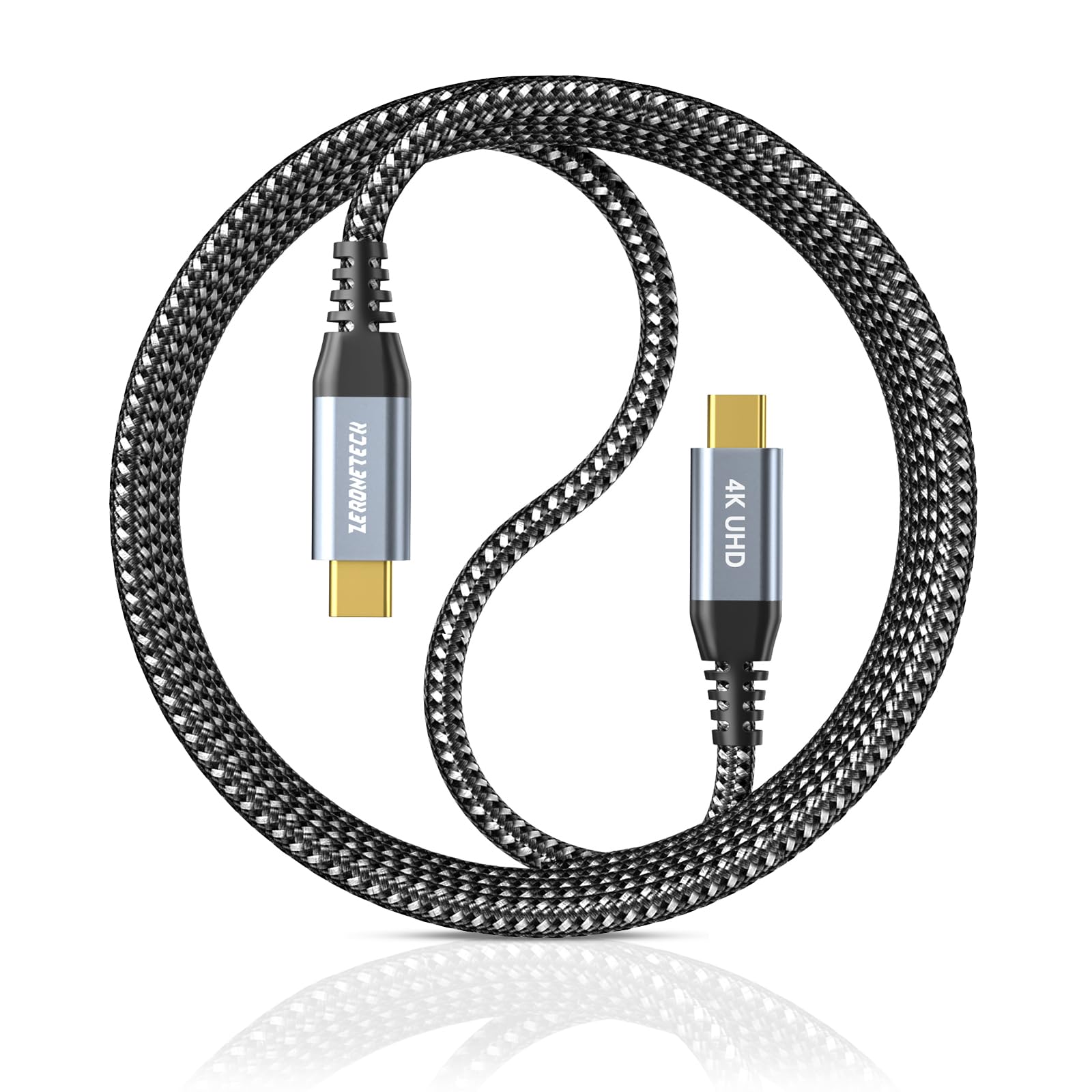 Usb C Monitor Cable 6Ft, Usb C 3.2 Gen 2  2 Cable 4K Usb C To Usb C Video Cable, 20Gbps High Speed Data Transfer, 100W Charging,