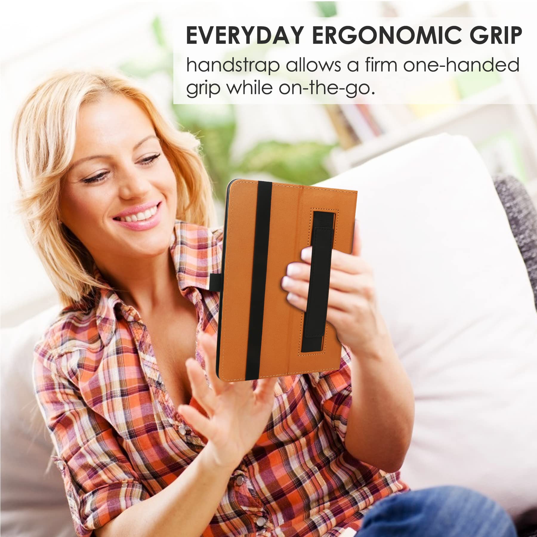 Hgwalp Universal Case For 7 Inch 8 Inch Tablet, Folio Protective Cover For 7 8 Touchscreen Tablet, With Adjustable Fixing Silico