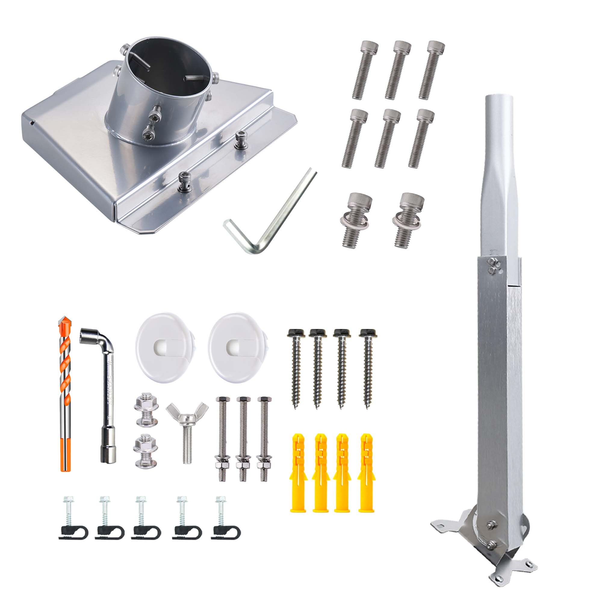 Starlink Gen 3 Adjustable Mount Kit Starlink Gen 3 Pipe Adapter, Starlink Gen 3/V3 Wall Mount, Roof Mount, Pole Mount, Long Wall