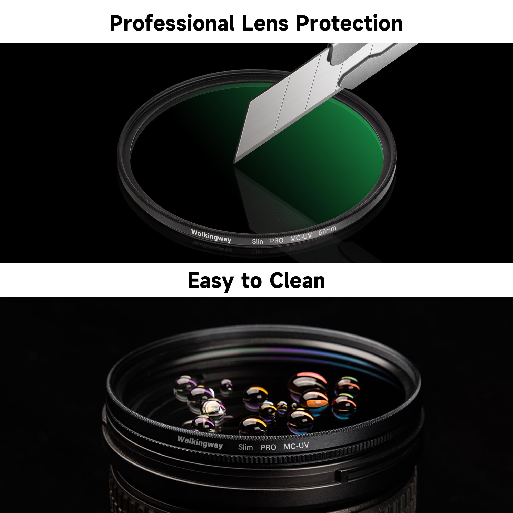 Walking Way 86Mm Mc Uv Lens Protection Filter/Slim Uv Lens Filter/Hd Optical Glass Aluminum Alloy Made 28 Layer Nano Coatings Ca