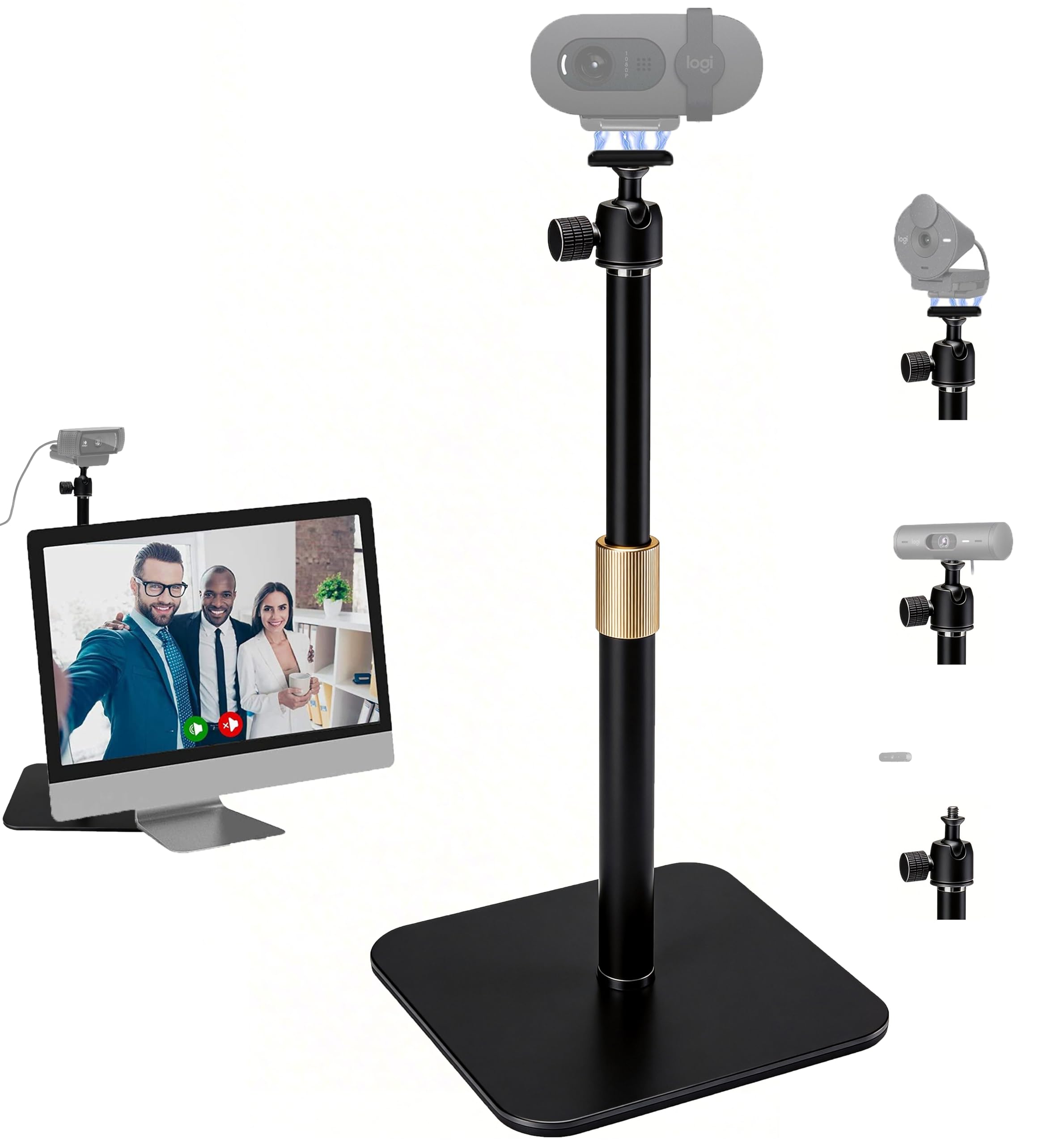 AYIZON Brio 101 Tabletop Webcam Stand, 17 Magnetic Webcam Holder