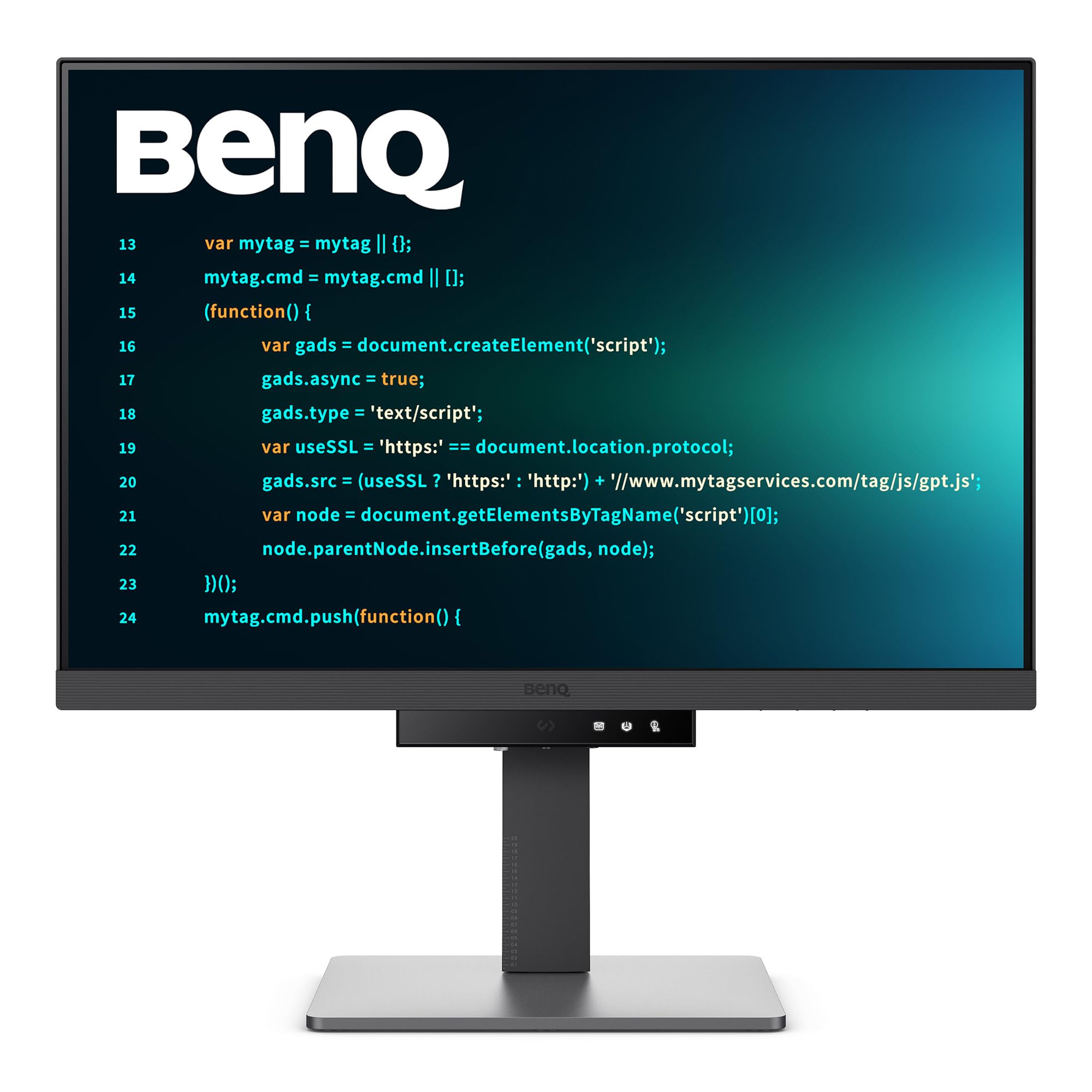 BenQ RD240Q 24.1    WQXGA Programming Monitor, 90W USB Type-C, Advanced Coding Modes, Coding HotKey, Ergonomic Design, 16:10 Spe