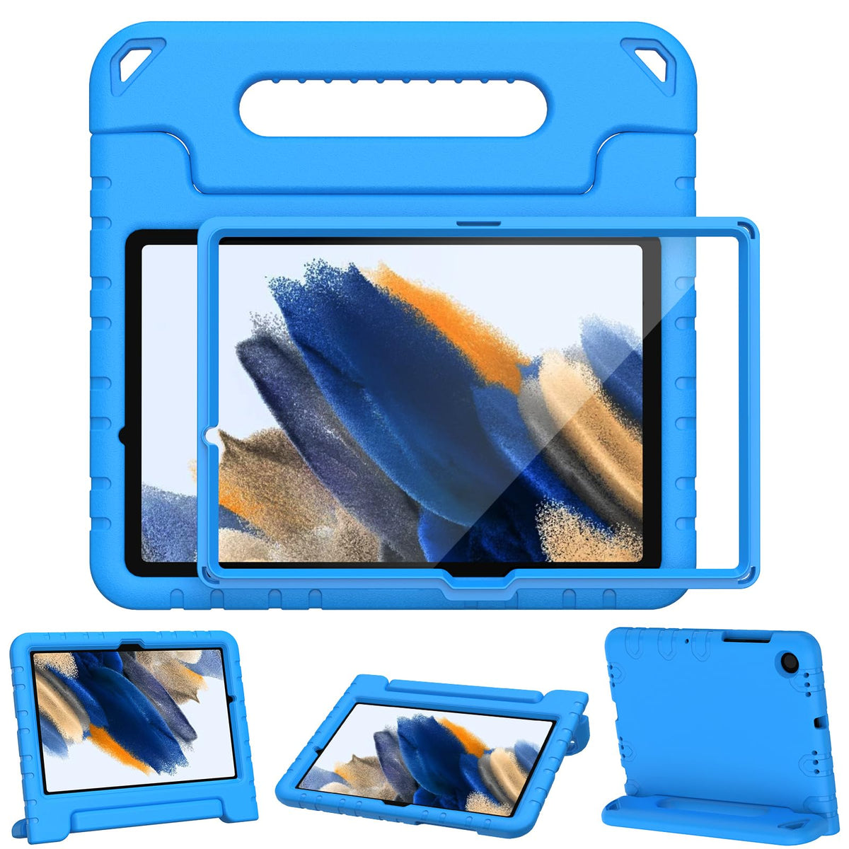 Ltrop Kids Case For Samsung Galaxy Tab A8 10.5 2022, Galaxy Tab A8 Case, Light Weight Shockproof Handle Stand Kids Case For Sams