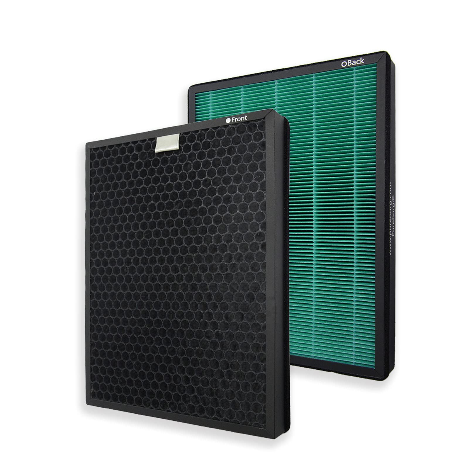 Pureburg Replacement Filter Set Compatible With Coway Airmega 400 400S Air Purifier,1 Pack (2 Filters) H13 Hepa Activated Carbon
