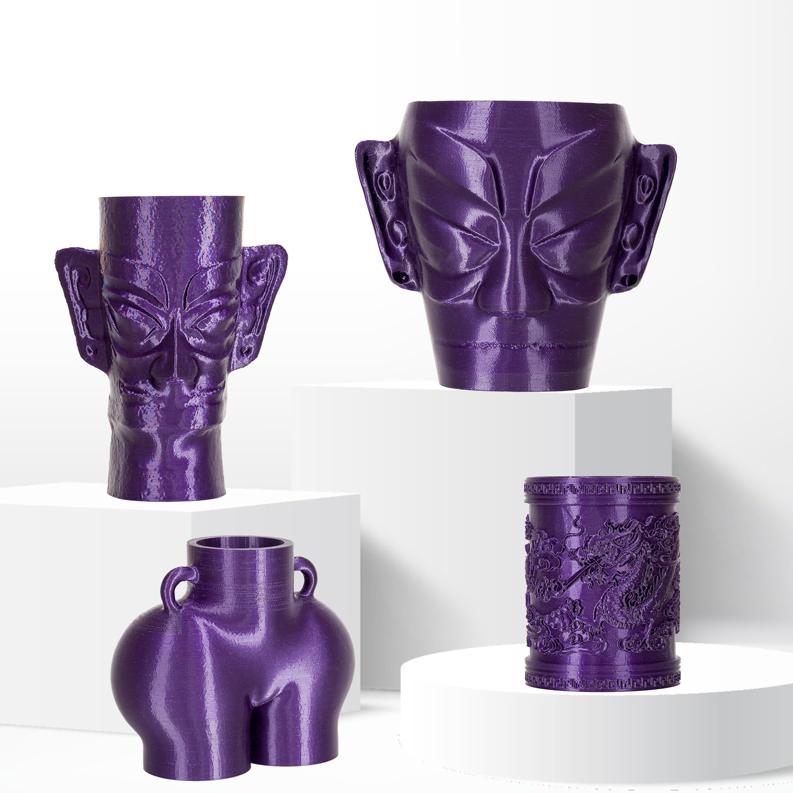 Tronxy Petg Filament 1.75Mm,Metal-Purple-Orchid 3D Printer Filament Accuracy +/- 0.05Mm, 1Kg Spool (2.2 Lbs) For 3D Printers