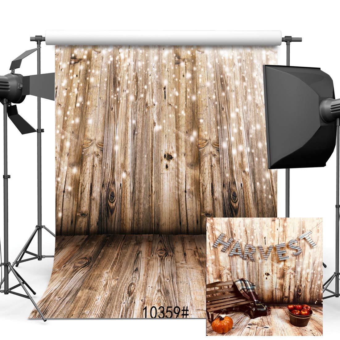 Sjoloon 10X10Ft Rustic Wood Vinyl Photography Backdrop Nostalgia Wood Floor Photo Backdrop Baby Newborn Photo Studio Props Jlt10