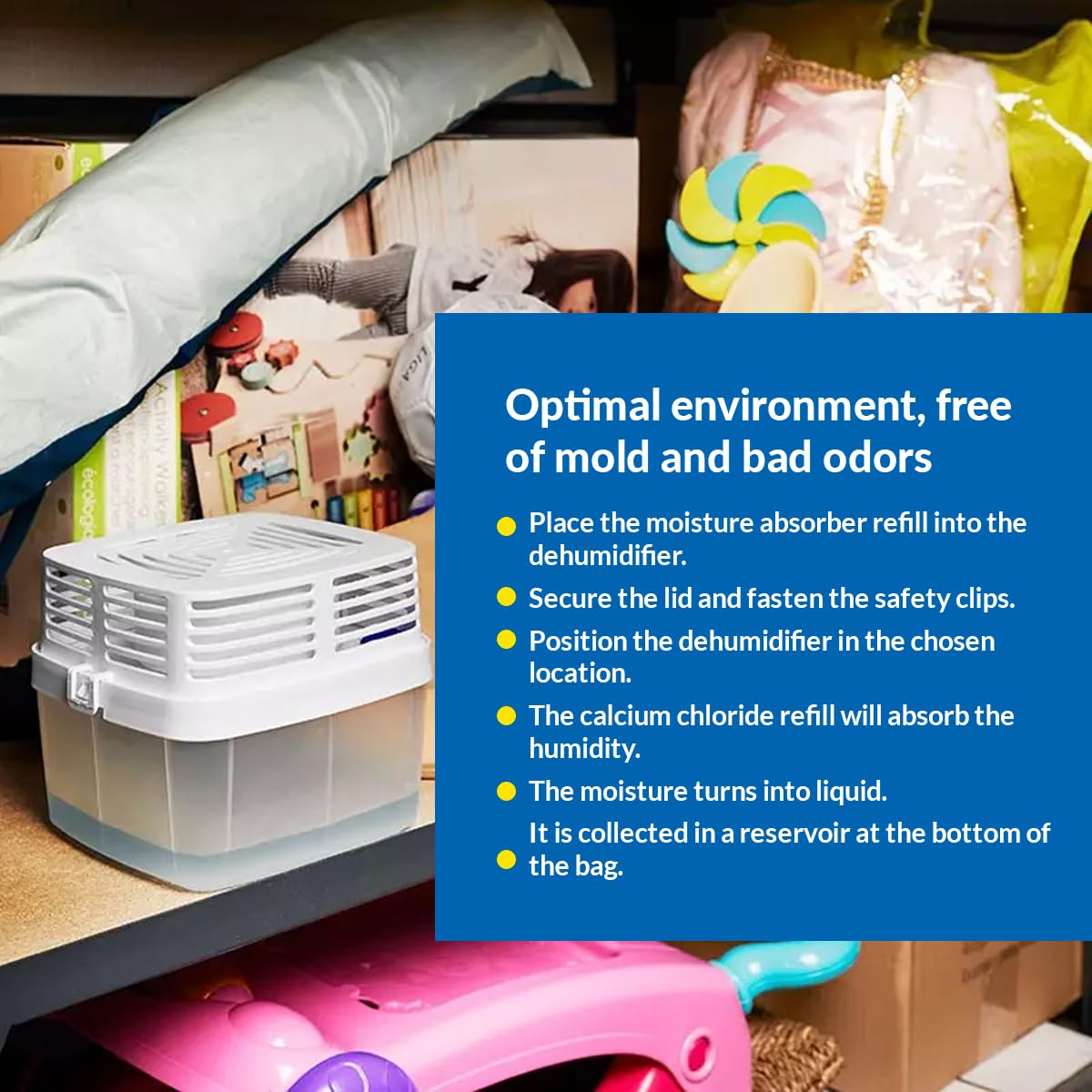 Humydry   Pack Of 6 Premium Dehumidifier Devices With 6 Moisture Absorber Refills   15.9 Oz   Fragrance Free   Ideal For Spaces