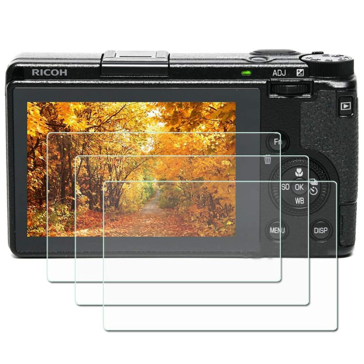 Zlmc Gr Iii Screen Protector For Ricoh Gr Iii, 9H Hardness 0.3Mm Ultra-Thin Tempered Glass Screen Protector For Ricoh Gr Iii Digital Camera, Full Coverage Edge To Edge Protection [3Pcs]