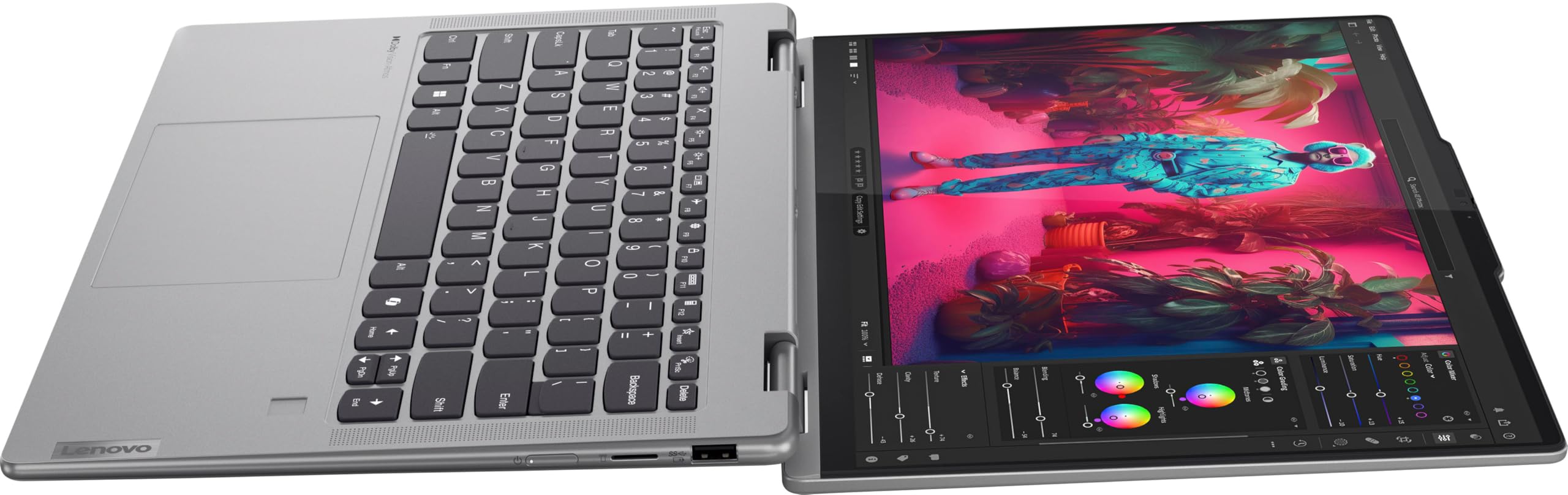 Lenovo - Yoga 7 2-In-1 14 2K Touchscreen Laptop - Amd Ryzen 7 8840Hs With 16Gb Memory - 1 Tb Ssd - Artic Grey