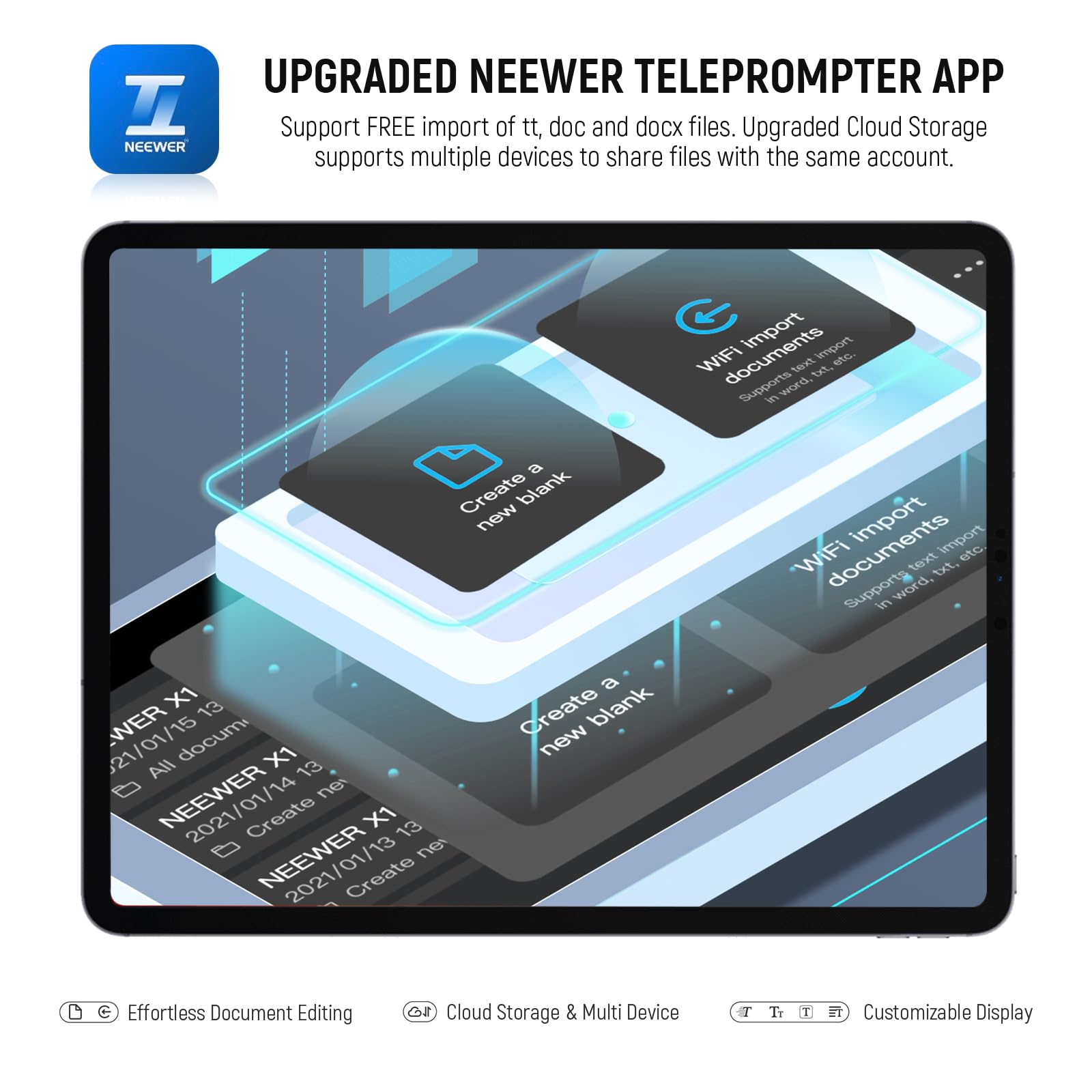 Neewer Rt113 Remote Control For Neewer Teleprompter App, Upgraded With Direct Bluetooth Connection And Silent Button, Compatible