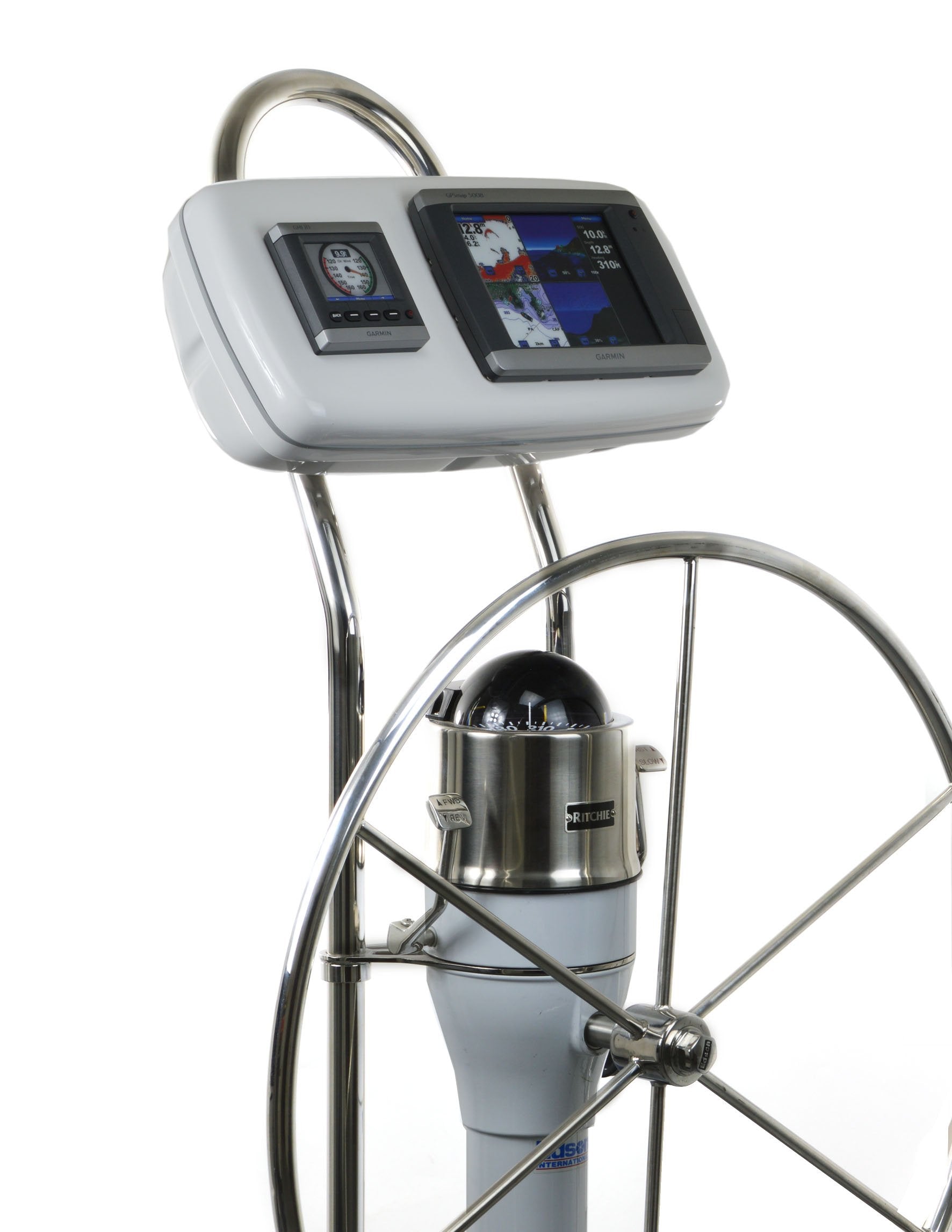 Navpod Gp1040 04 Systempod Pre Cut For Garmin 5008/5208 And 1 Inst. (3.6'' Hole) For 9.5'' Wide Guard