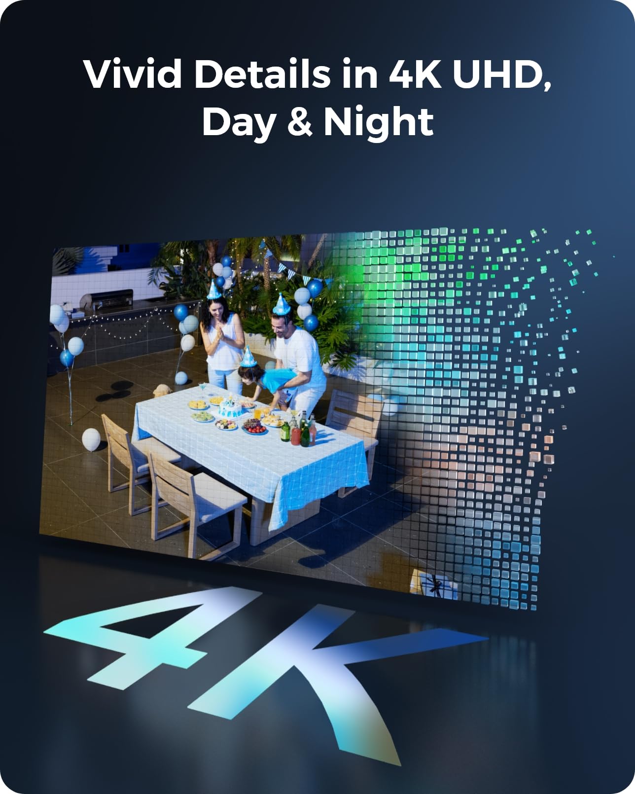 Reolink 4K Solar Security Cameras Wireless Outdoor, 360 Pan Tilt Solar, 8Mp Color Night Vision, 2.4/5 Ghz Wi Fi, No Monthly Fee,