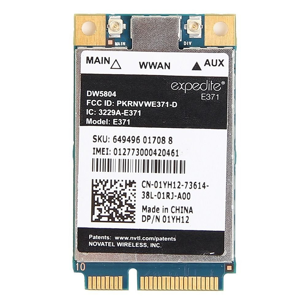 Dw5804 4G Lte Wwan Mobile Broadband 01Yh12 E371 Mini Pci E 3G/4G Card Compatible For Dell E6430 E6530 E6230 E6330