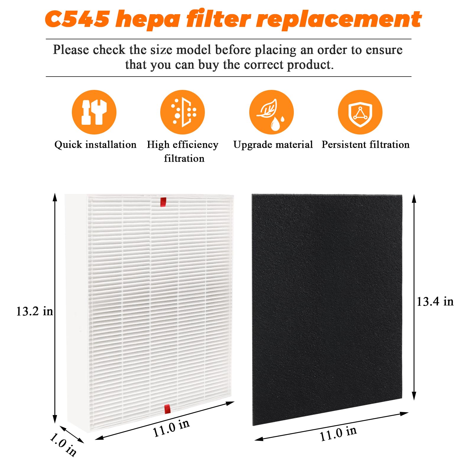 C545 Hepa Replacement Filter S For Winix C545 Air Purifier By Blutoget   Winix C545 Replacement Filter Replaces Winix S Filter 1