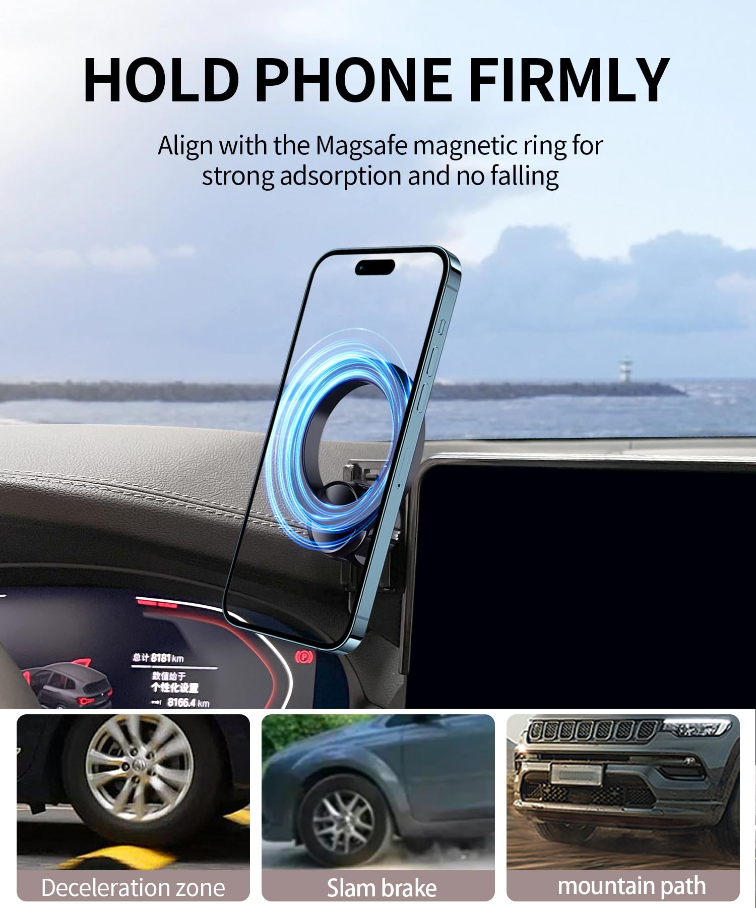 Maserweller Car Phone Holder For 2014-2018 Bmw X5 Accessories / 2015-2019 Bmw X6 Accessories 10.2-Inch Screen Fixed Clip, 360 Ro