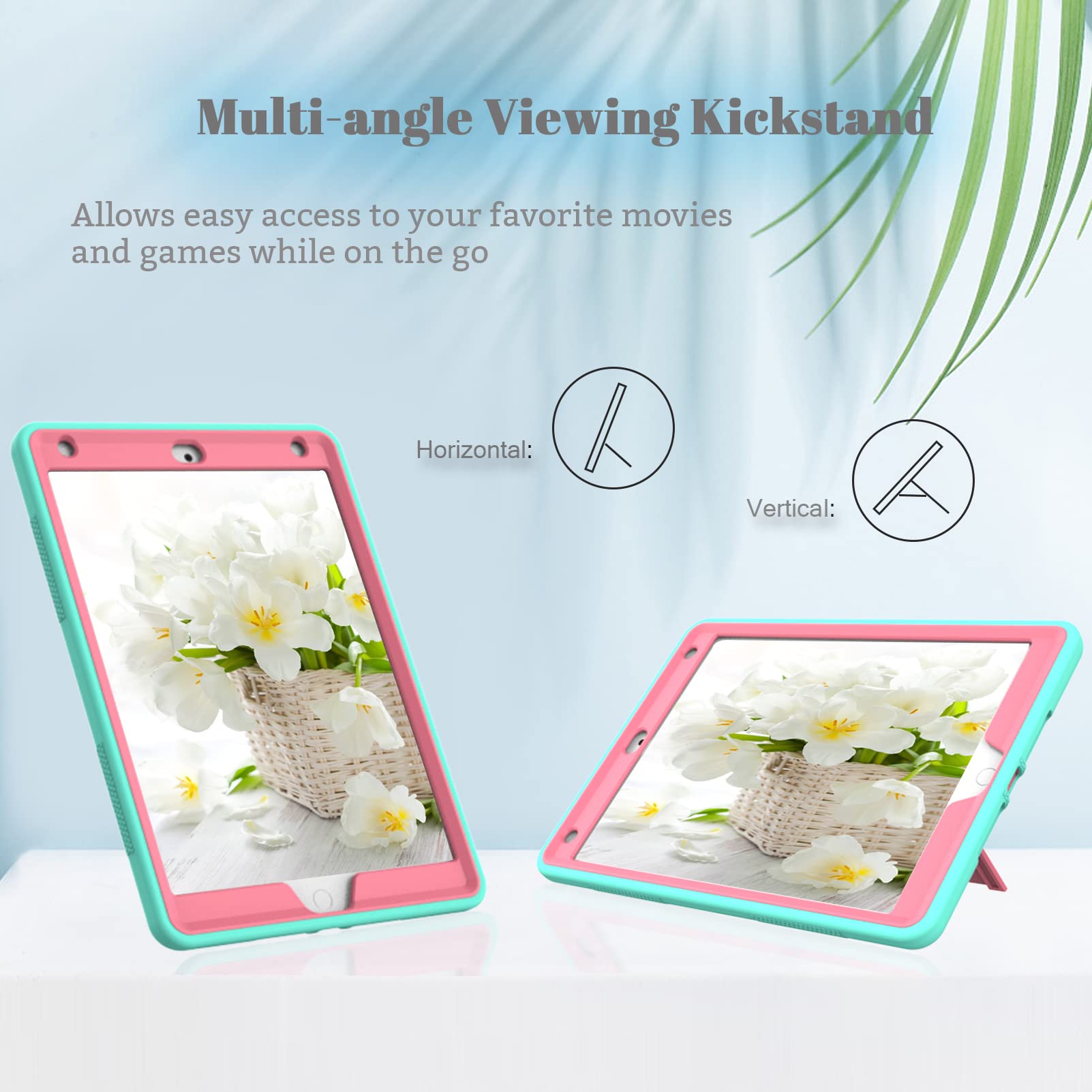 Rantice Ipad 9Th Generation Case, Ipad 8Th/7Th Generation Case, Ipad Case With Kickstand And Pencil Holder For Ipad 10.2 Case(Mi