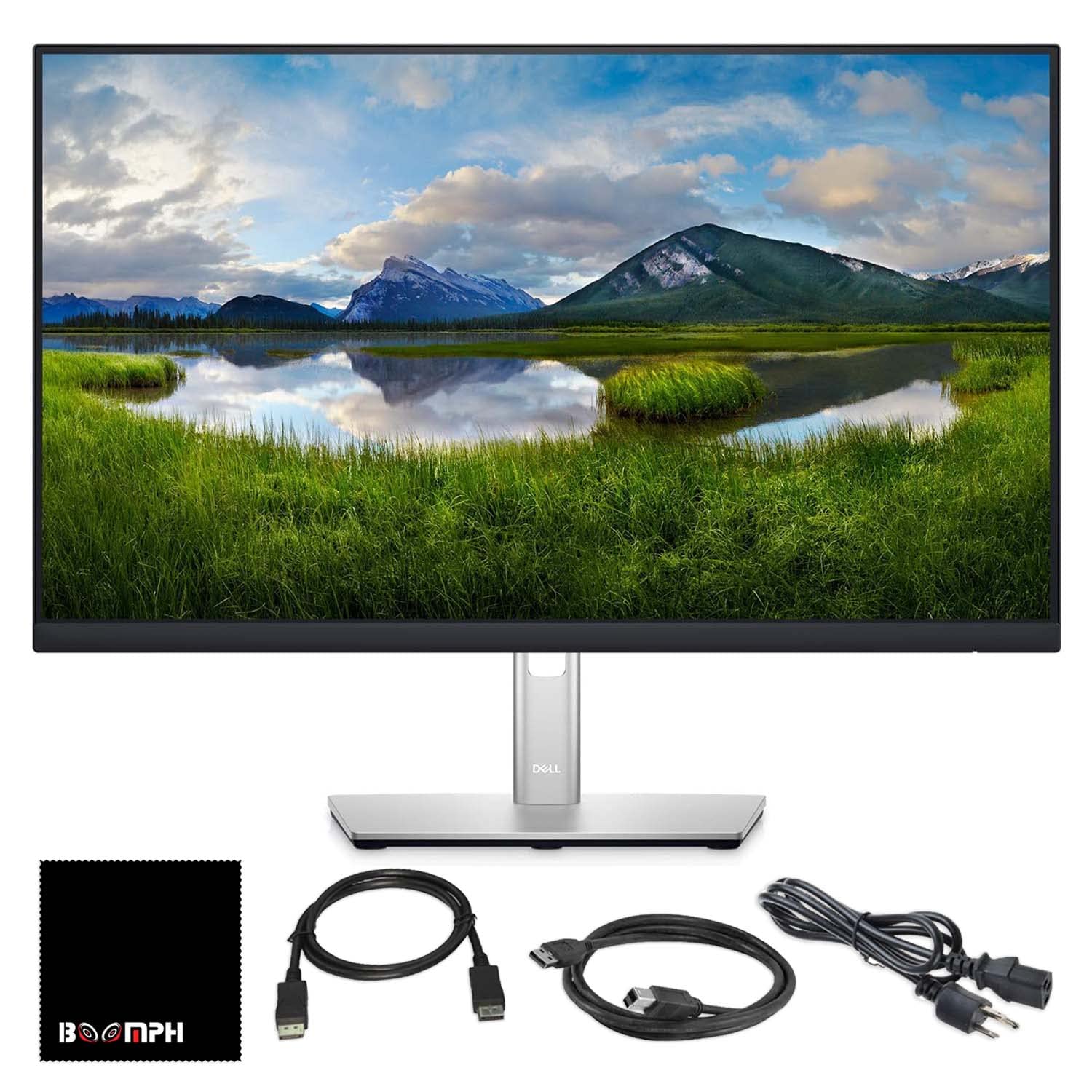 Dell P2422H 24'' 16:9 Ips Computer Monitor Screen With Display Port Cable And Usb 3.0 Upstream Cable   New Model