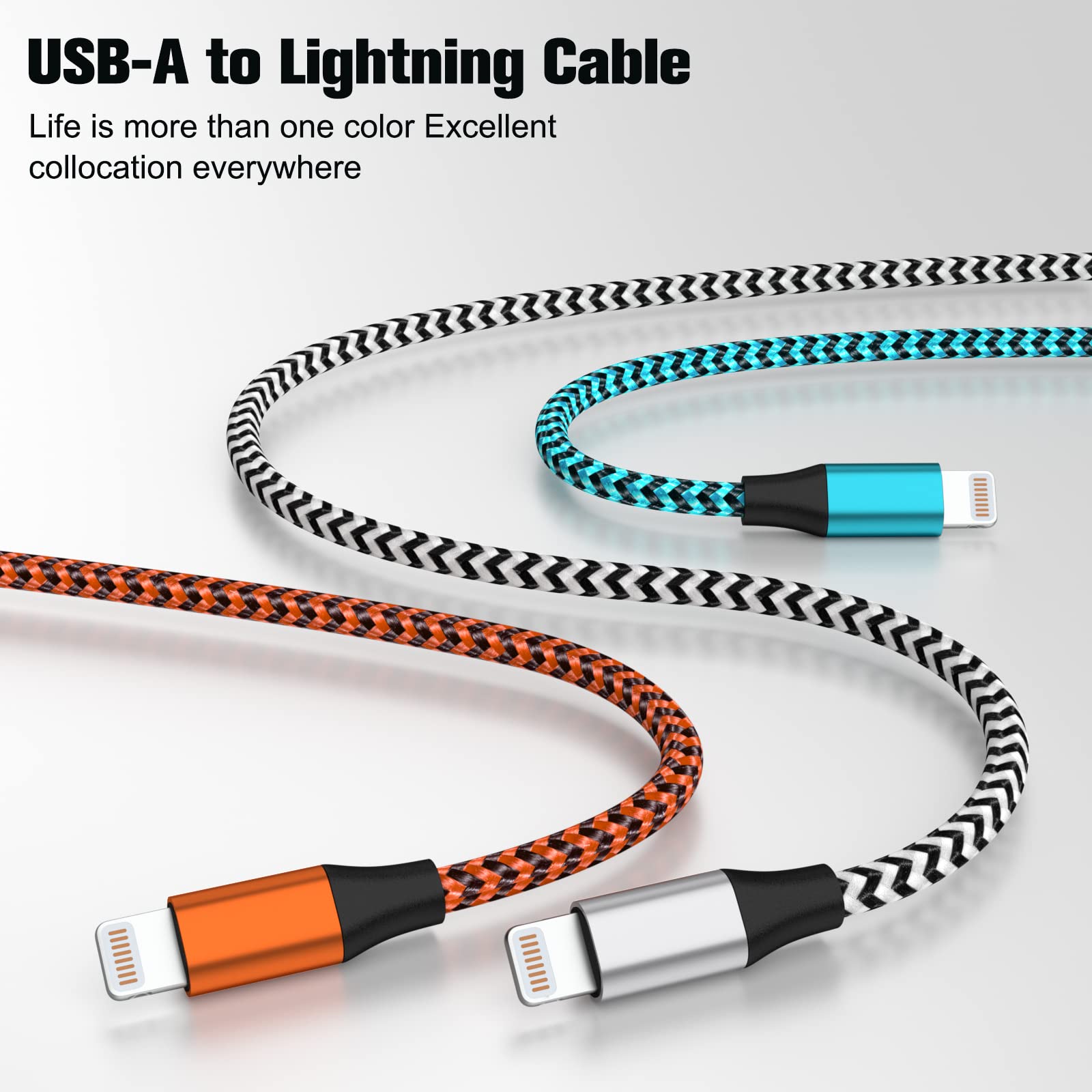 [Apple Mfi Certified] Iphone Charger,Compatible For Iphone Charger,3Pack 3Ft Fast Chargers Lightning Cable For Iphone 14/13/12/1