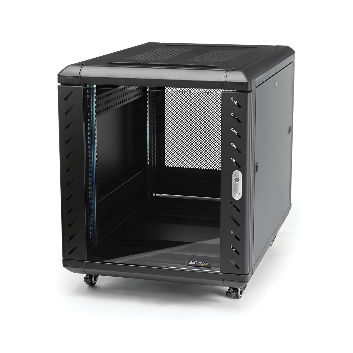Startech.Com 4 Post 12U Server Rack Cabinet, 19' Data Rack Cabinet For It / Network Equipment, With Adjustable Mounting Rails