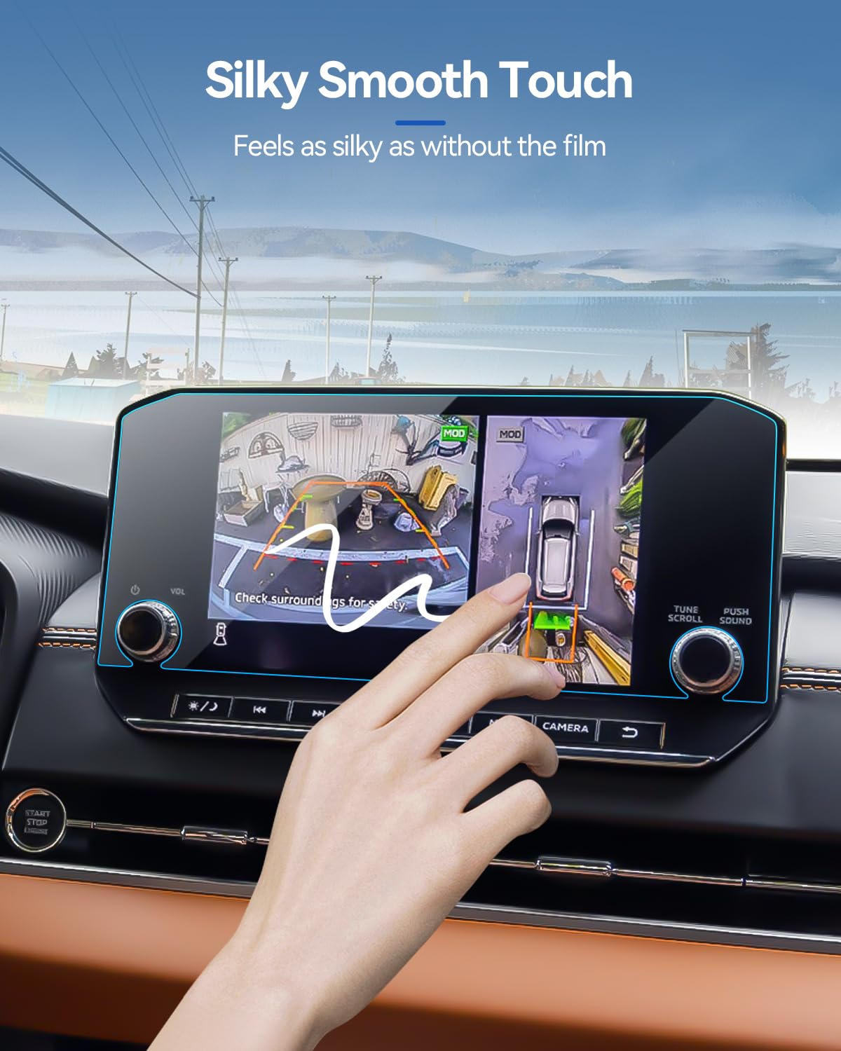 Lantu 2Pcs Car Screen Protector For 2022 2023 2024 Mitsubishi Outlander Se, Black Edition, Sel And Sel Black Edition Accessories