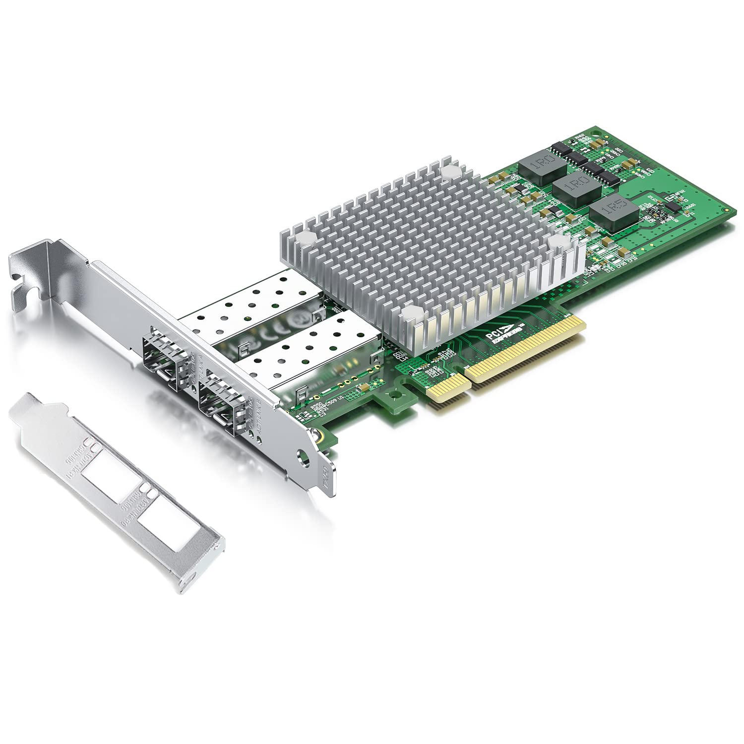 10Gb Sfp+ Pci E Network Card Nic, With Broadcom Bcm57810S Chip, Dual Sfp+ Port Card, Pci Express X8, Ethernet Lan Adapter Support Windows/Windows Server/Linux/Vmware Esxi