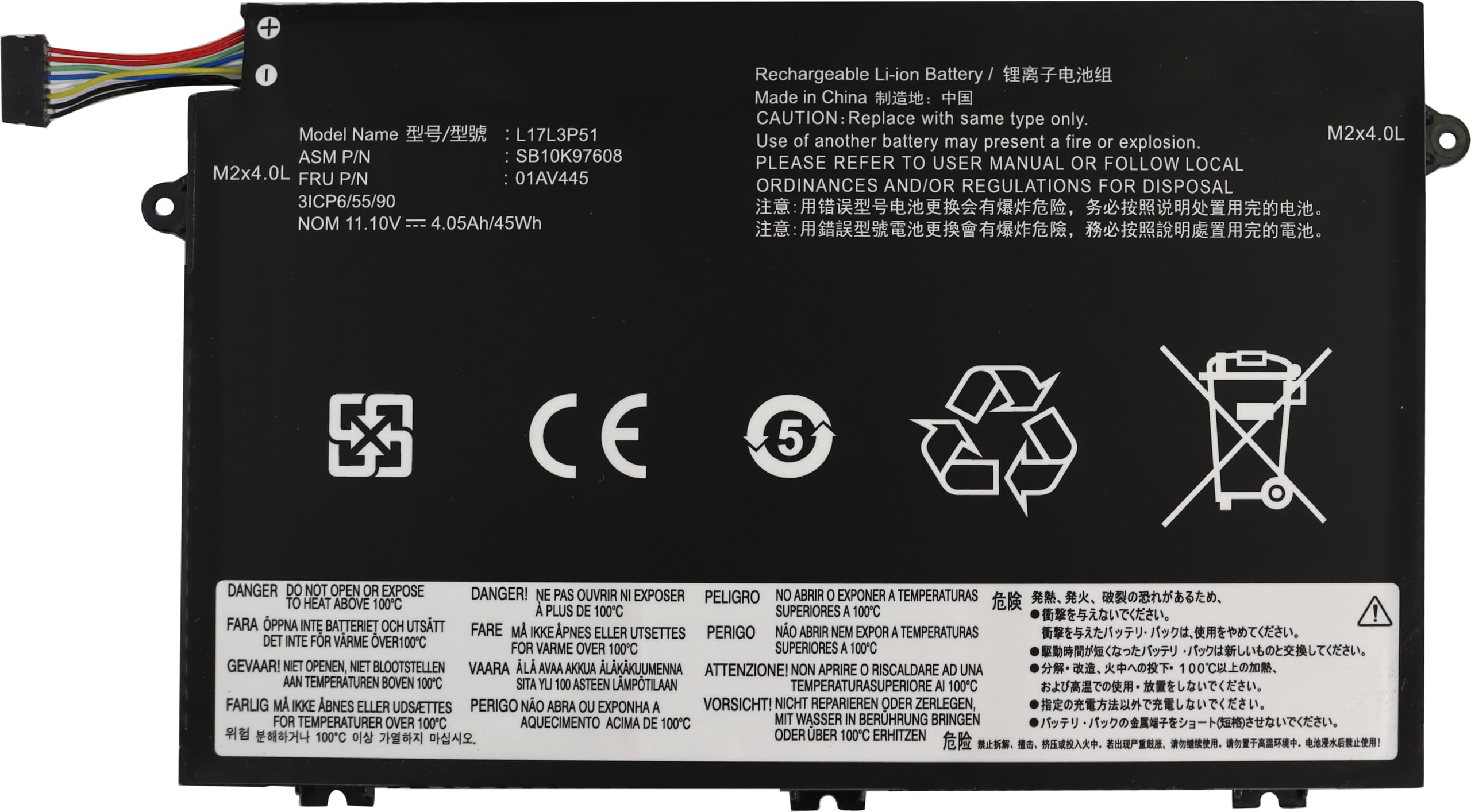 L17L3P51 L17C3P51 01AV445 Battery Compatible with Thinpkad E480 E490 E485 E495 E580 E585 E590 E595 E14 E15 1st Gen (2019) Series