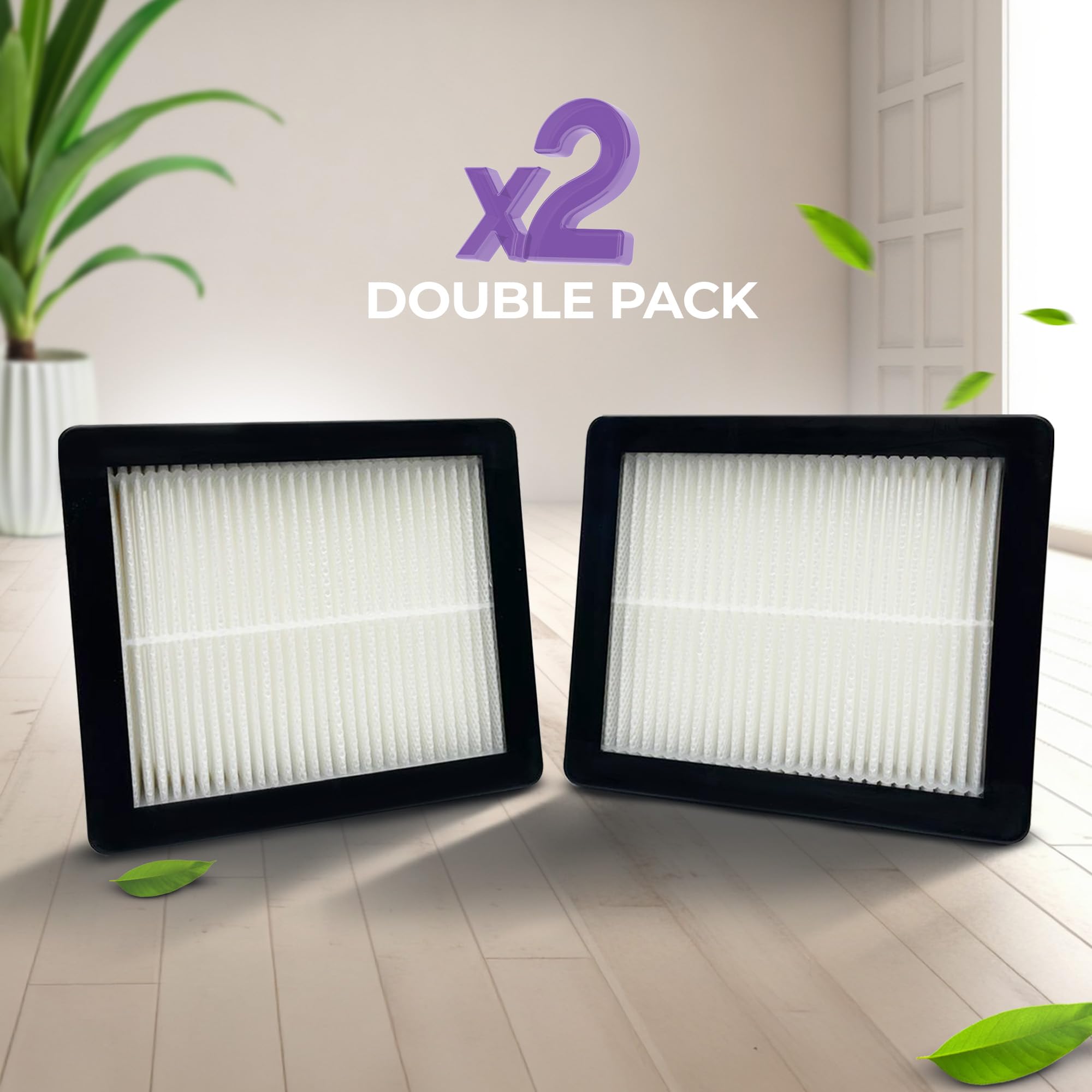 Fit On Proteam 107315 Hepa Replacement Filter Twin Pack, Hepa Media Vacuum Filter, Super Coach Pro 10, Super Coach Pro 6, Gofree