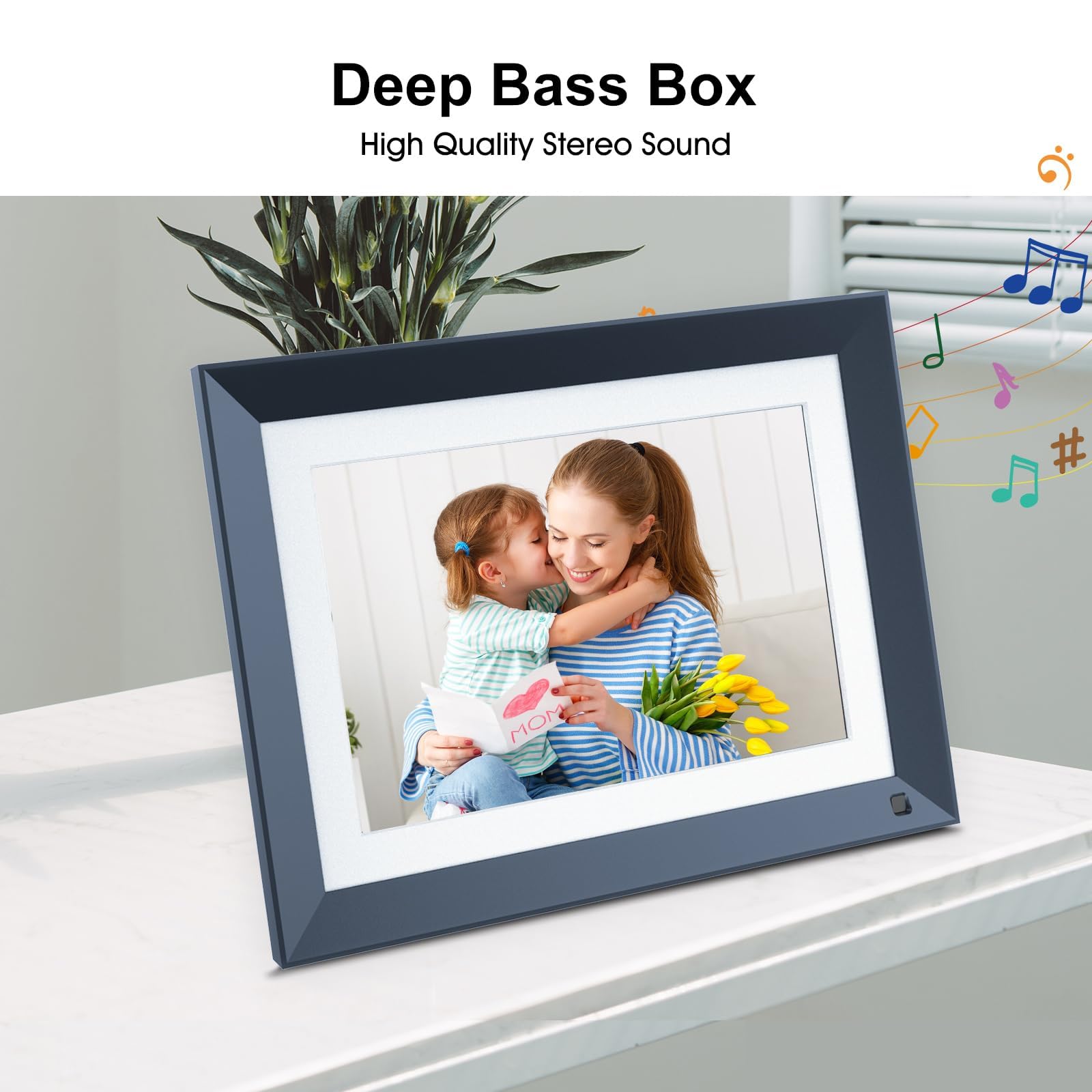 Wifi Digital Picture Frame 10.1 Inch Photo Album   Smart Digital Frame With 1920X1200 Fhd Ips Touch Screen, 16Gb Memory, Motion