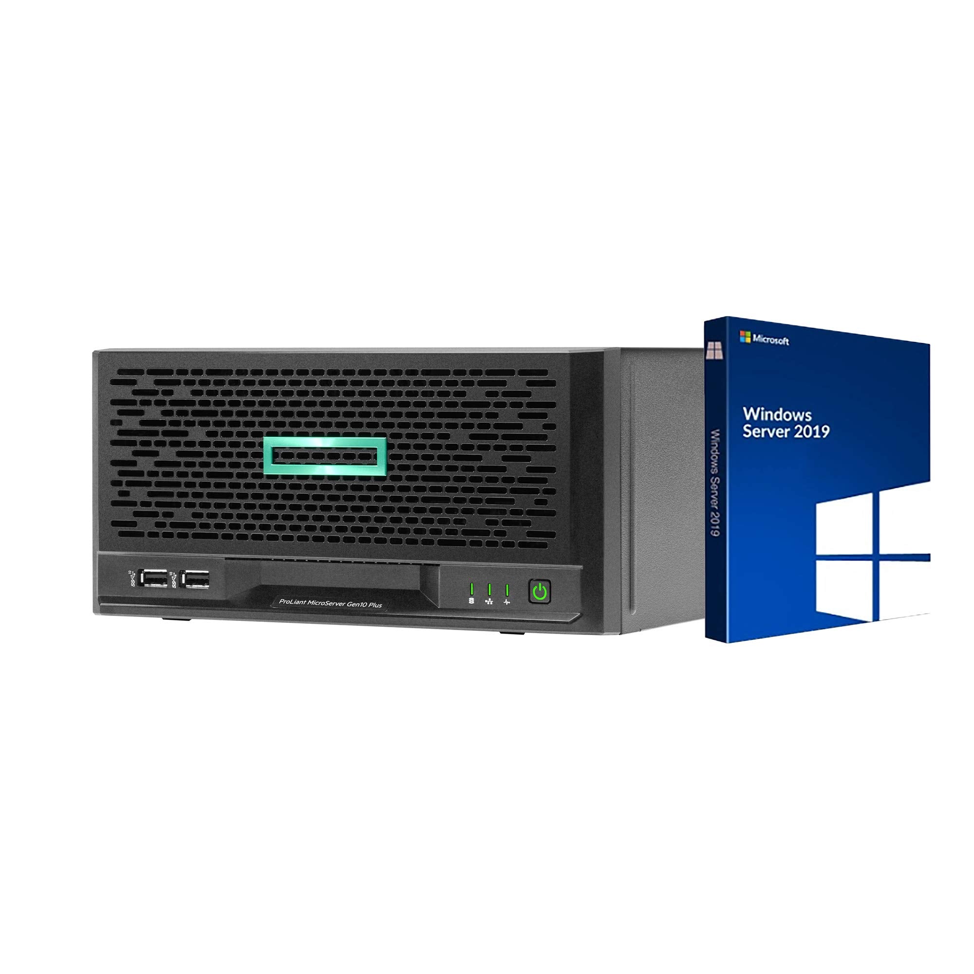 Hp Microserver Gen10 Plus Mini Tower Server, Intel Xeon E-2224 3.4Ghz, 32Gb Ram, 16Tb Storage, Raid, Windows Server 2019