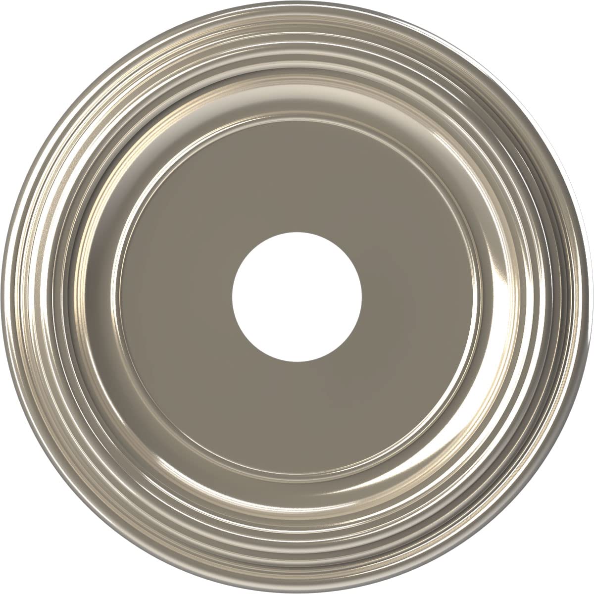 Ekena Millwork Cmp16Trbcr Traditional Thermoformed Pvc Ceiling Medallion (Fits Canopies Up To 9 1/2''), 16''Od X 3 1/2''Id X 1 3