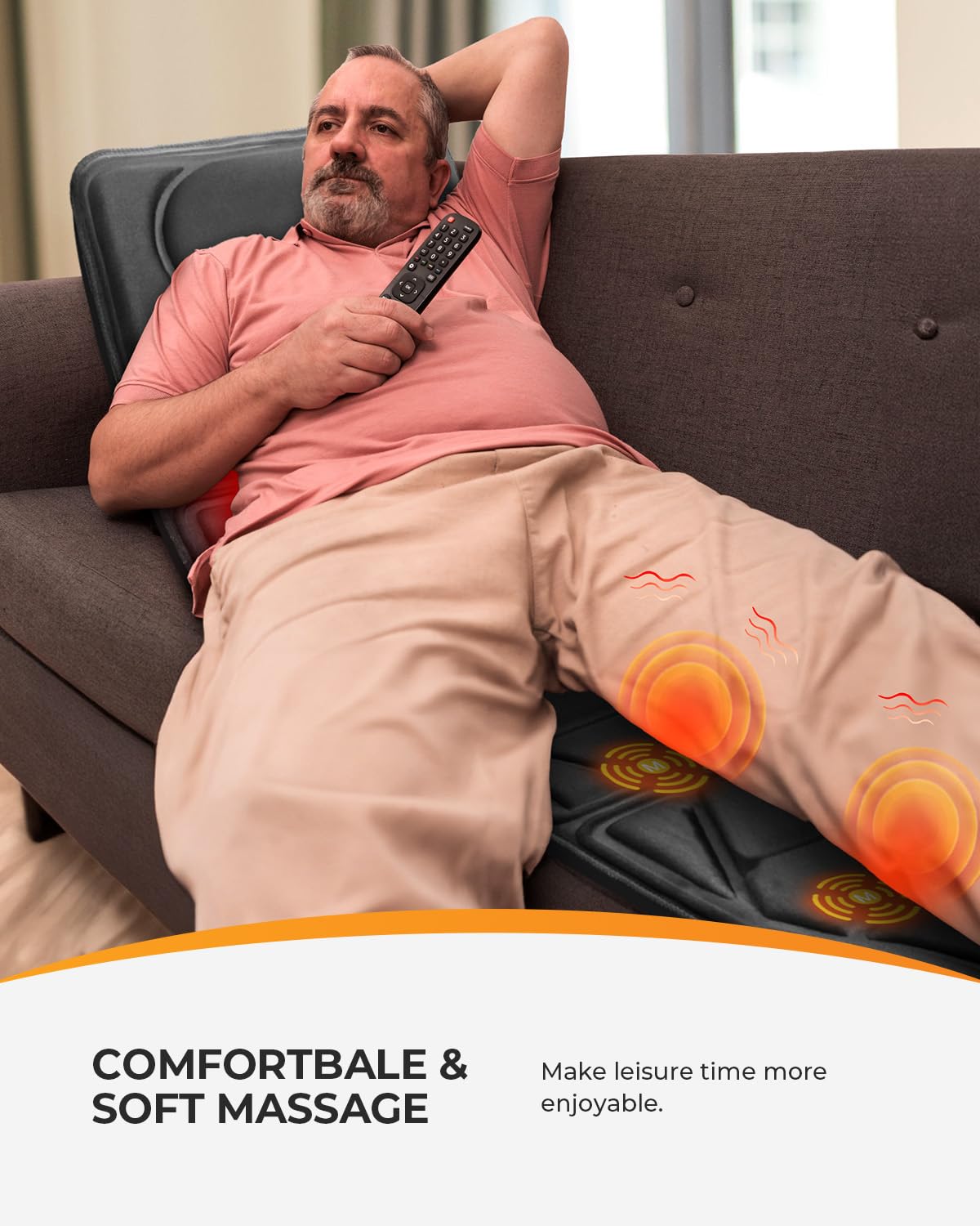 Coococo Full Body Massage Mat With Heat, Valentines Day Gifts For Dad Men Women Guys, 10 Motors Vibrating Massage Mattress, Mass