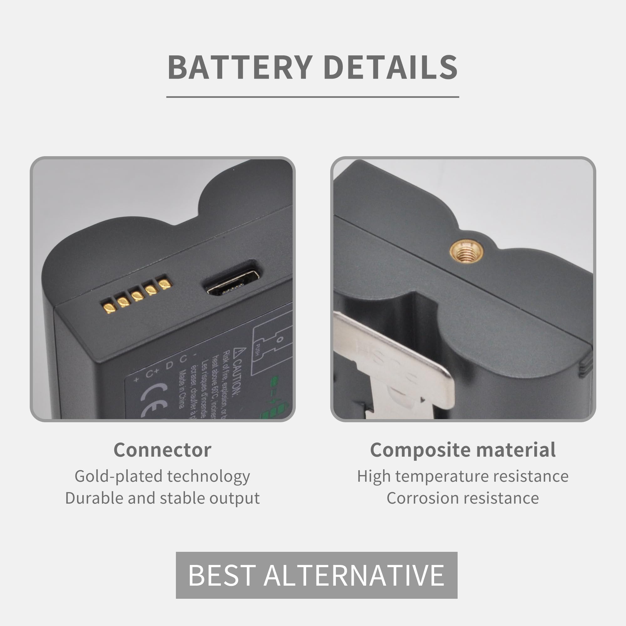 1 Pack Battery Replacement For Video Ring Doorbell Camera 1/2/3/4, Spotlight Camera, Rechargeable Upgraded Cam Batteries (2Nd &