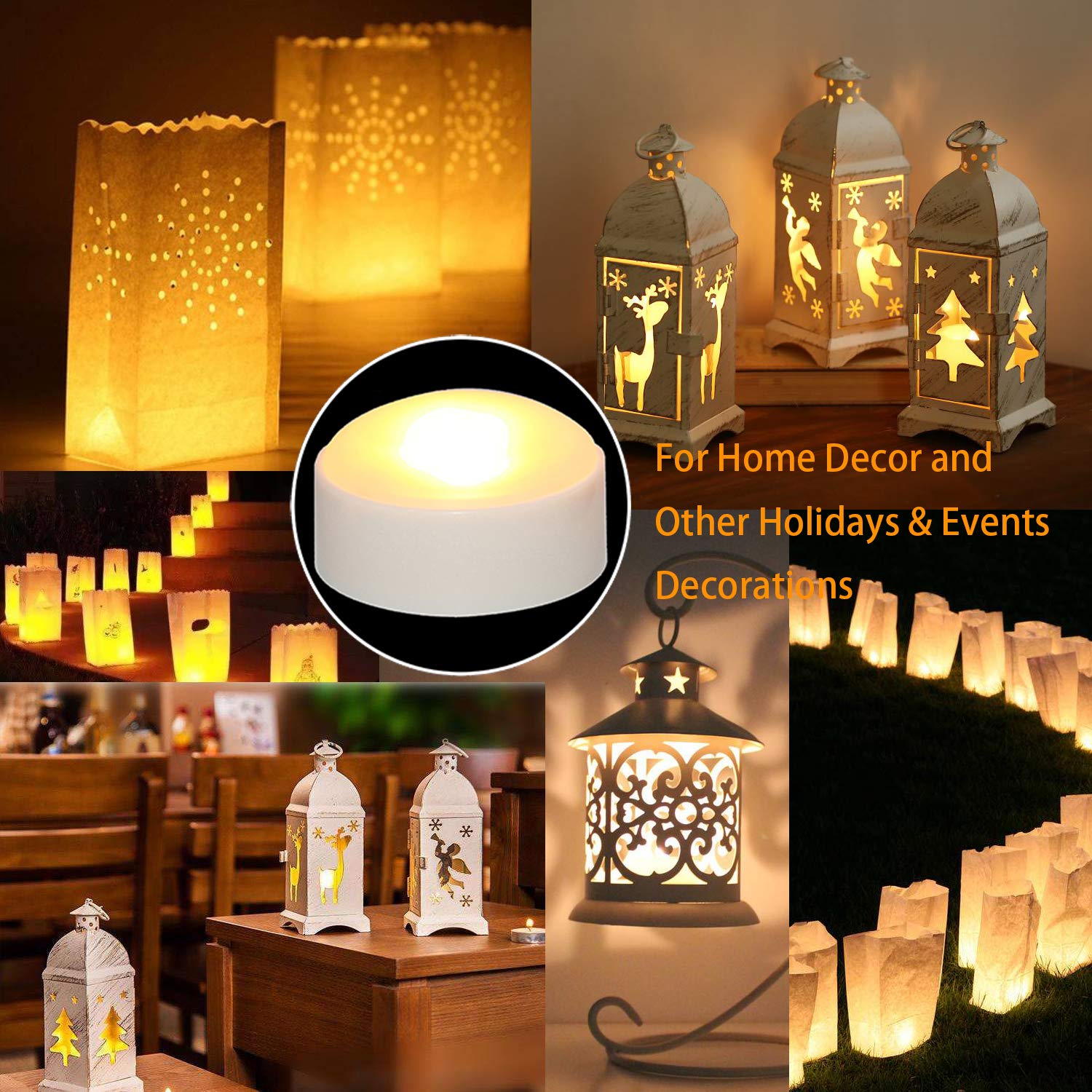 Izan 4 Pack Battery Operated Led Pumpkin Lights With Remote And Timer, Bright Flickering Flameless Candle Set For Pumpkin D  Cor