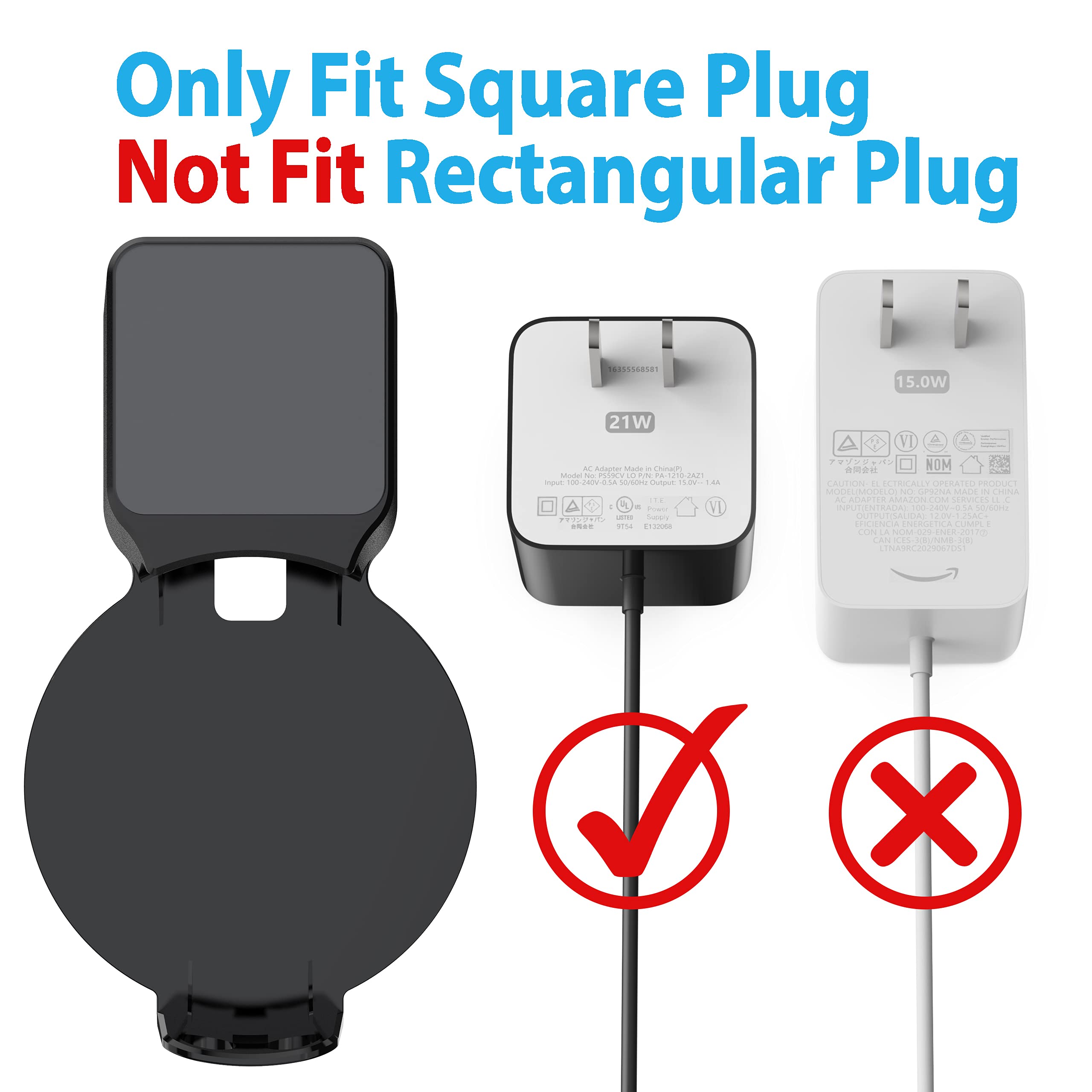 Maxonar Echo Dot Wall Mount Holder, Echo Dot Mount 3Rd Generation Space Saving Accessories For Dot Smart Speakers, Clever Echo Dot Accessories With Built In Cable Management Hide Messy Wires