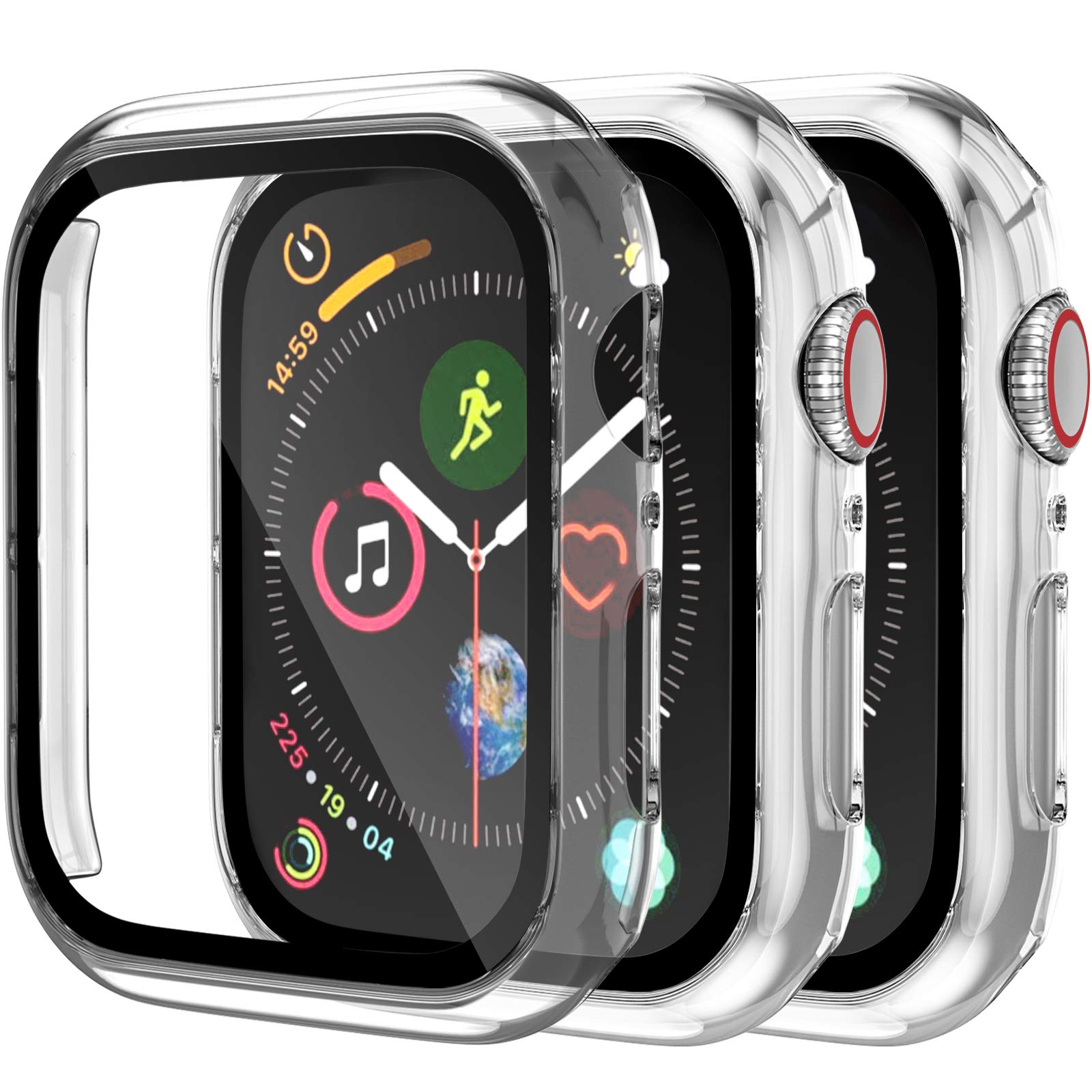 Charlam Case Compatible With Apple Watch 42Mm Series 3 2 1 Built In Screen Protector All Around Thin Bumper Full Cover Hard Pc P