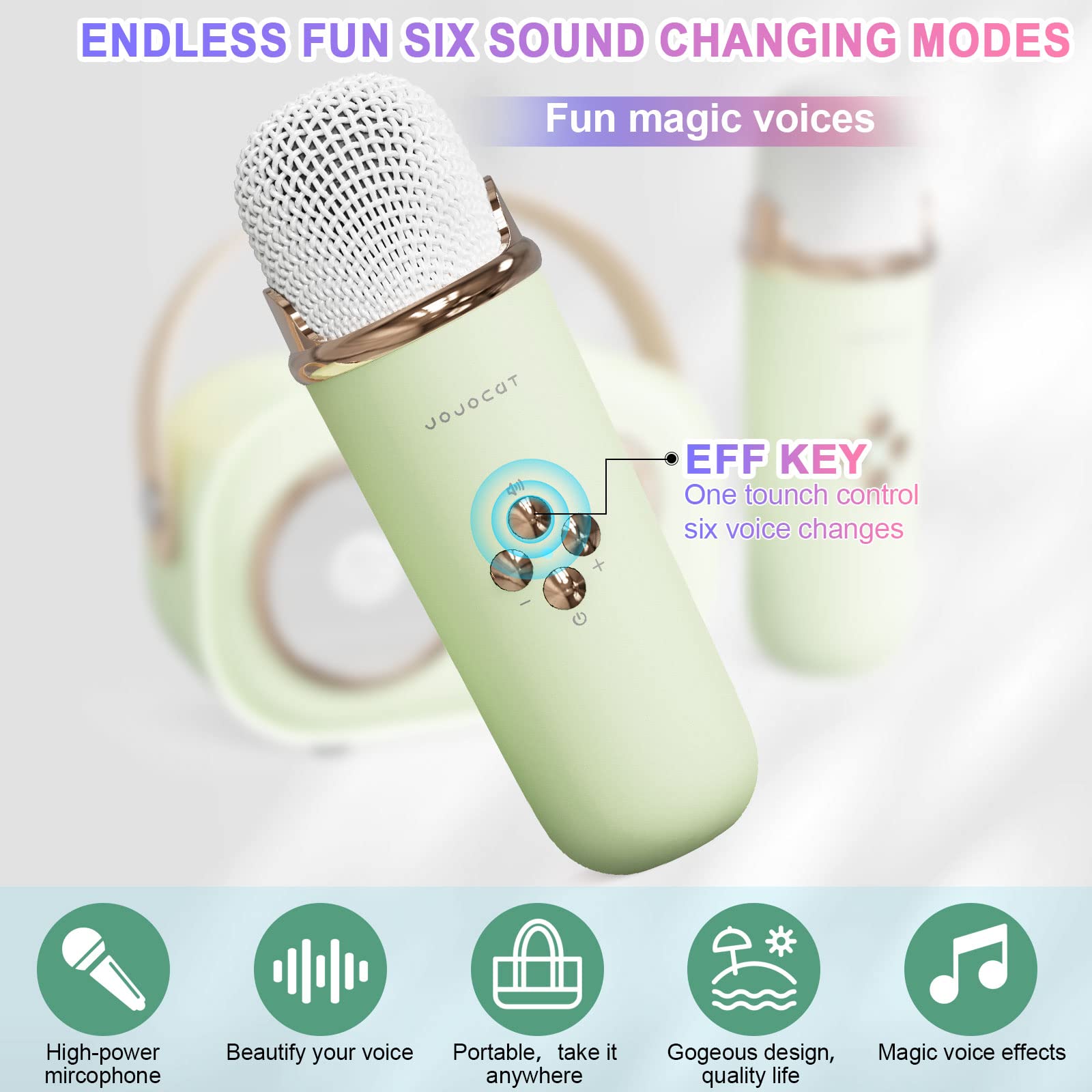 Mini Karaoke Machine,Karaoke Machine For Kids And Adults,Cute Karaoke With Microphone Set ,Portable Bluetooth Speaker With Micro