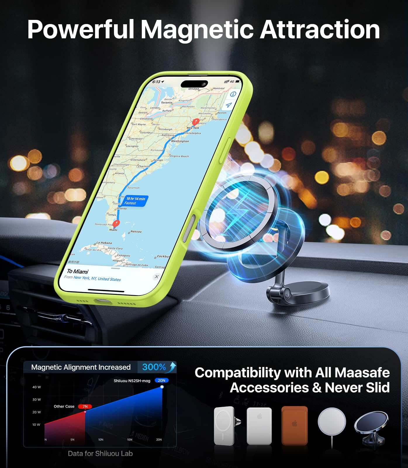 Shiiuou Strong Magnetic For Iphone 16 Pro Case,Skin Friendly[Compatible With Magsafe] [Military Grade Test Protection] Shockproo