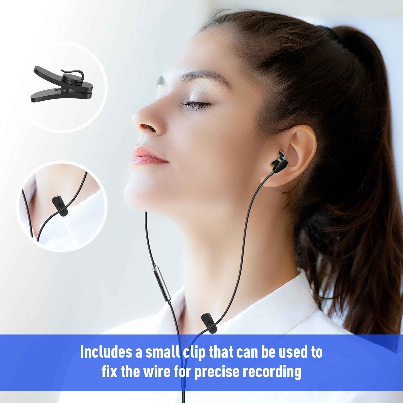Usb Headphone For Pc Laptop Wired Earbuds Computer Headset With Microphone Volume Control Mute Button Mic Lightweight Noise Canc
