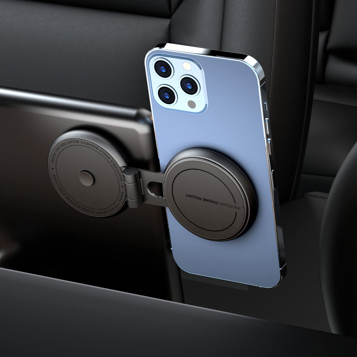 Marnana Car Mount Phone Holder For Tesla Model 3 Model Y, For Magsafe Strong Magnet Phone Mount Holder For Car Screen, Foldable 