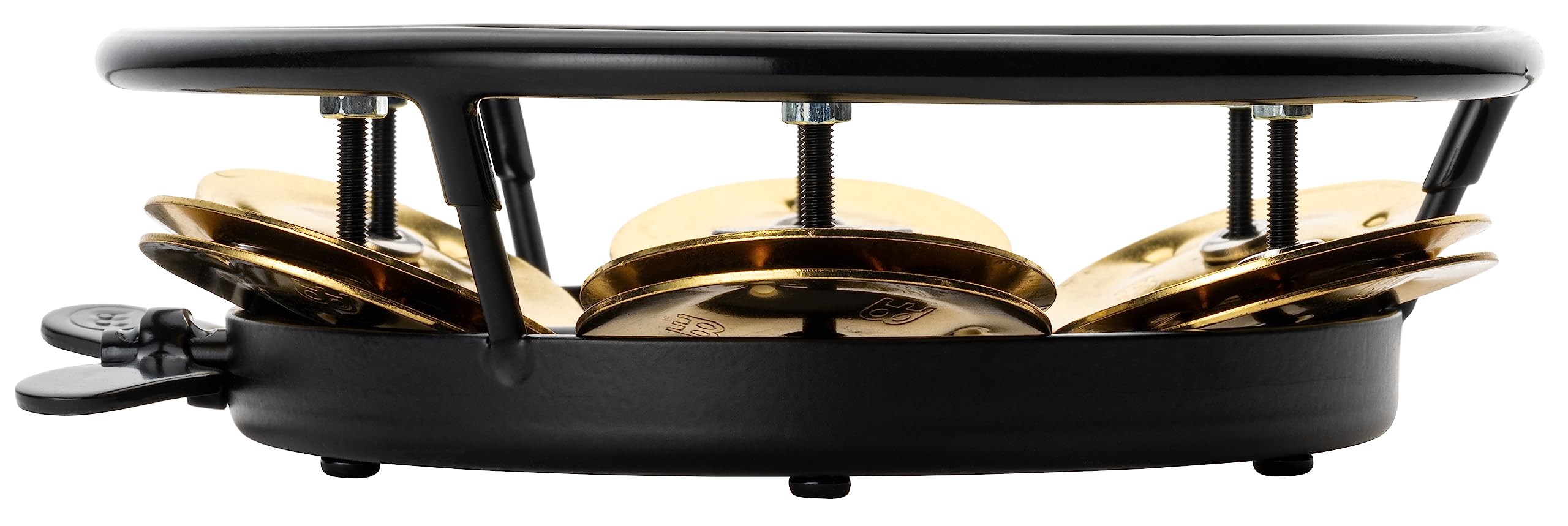 Meinl Percussion Thh1B Bk Professional Series Hi Hat Tambourine, Single Row Brass