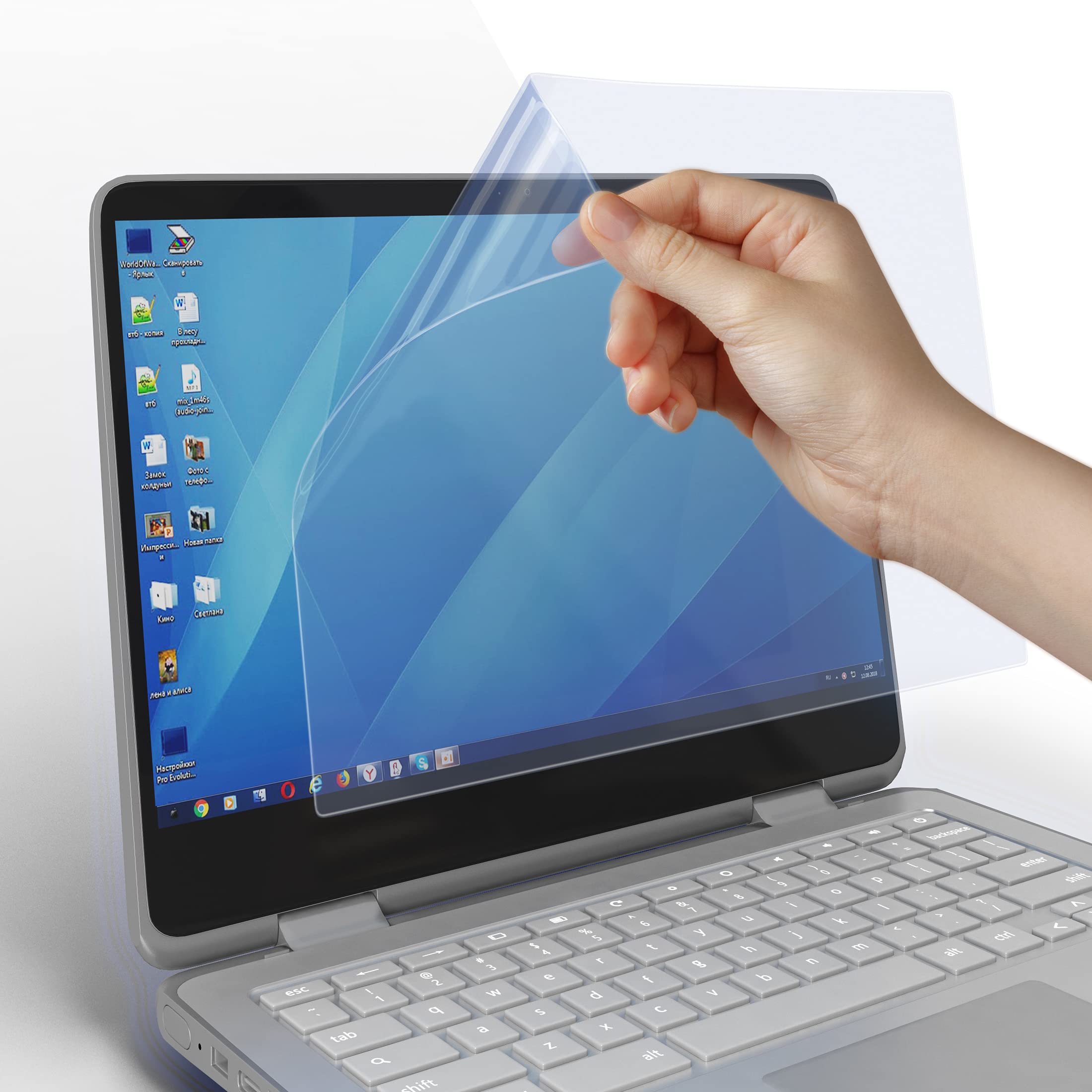 Anti Glare And Anti Finger Print Screen Protector (3 Pack) For 13.3 Inches Laptop