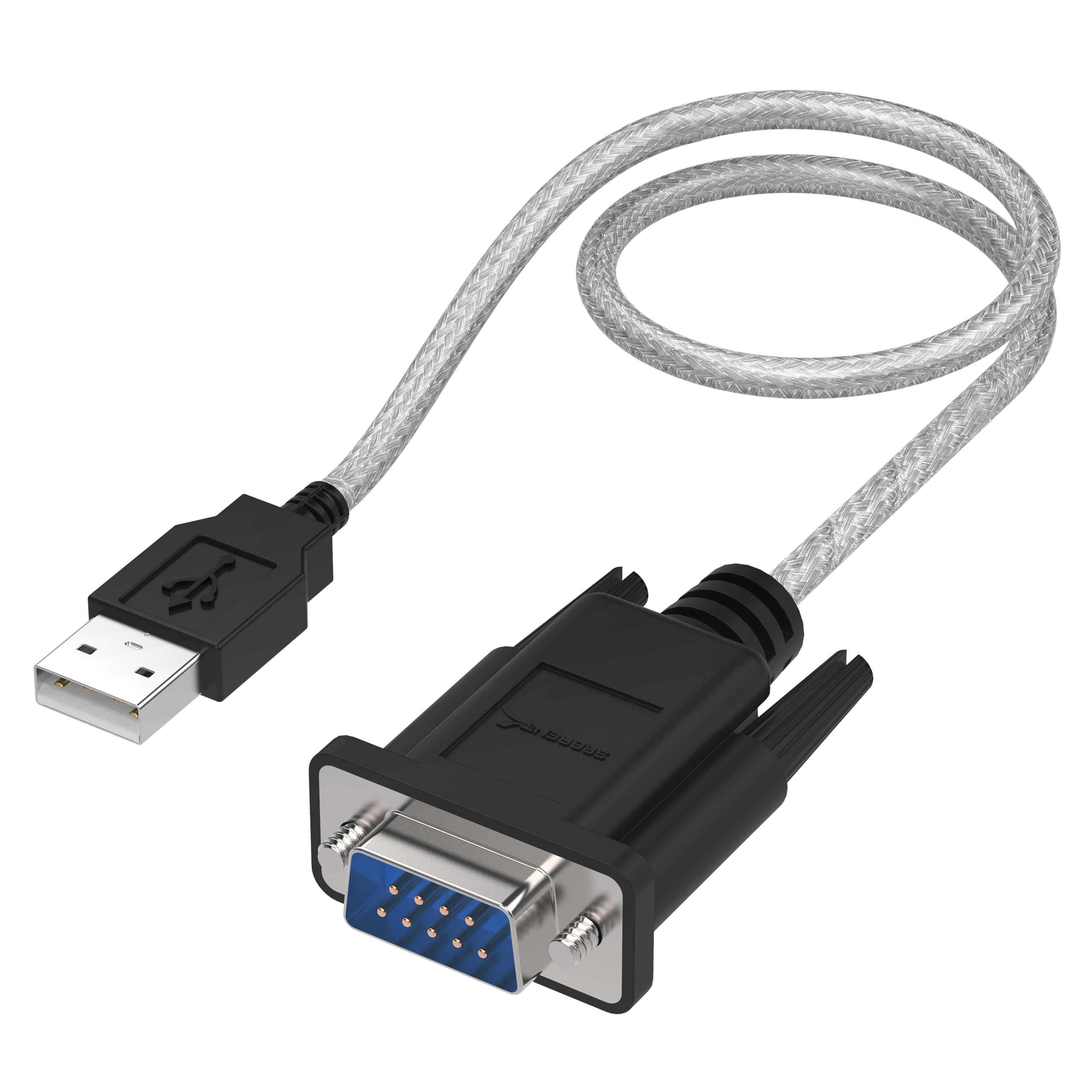 Sabrent Usb To Rs 232 Db9 Serial 9 Pin Adapter Prolific Pl2303 1 Ft [Sbt Usc1K]